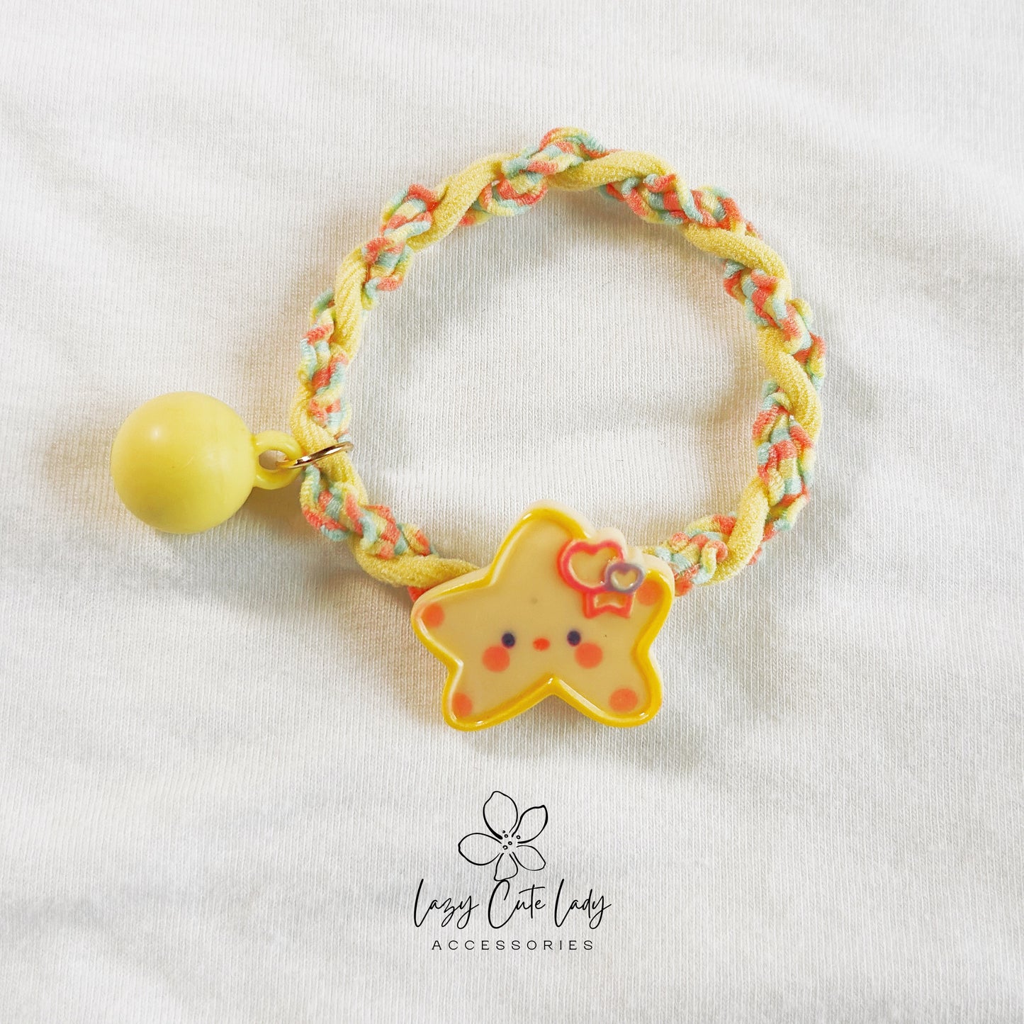 Cartoon Starry Love Hair Accessories - Hair clips -hair ties - for women for girl- Star & Heart