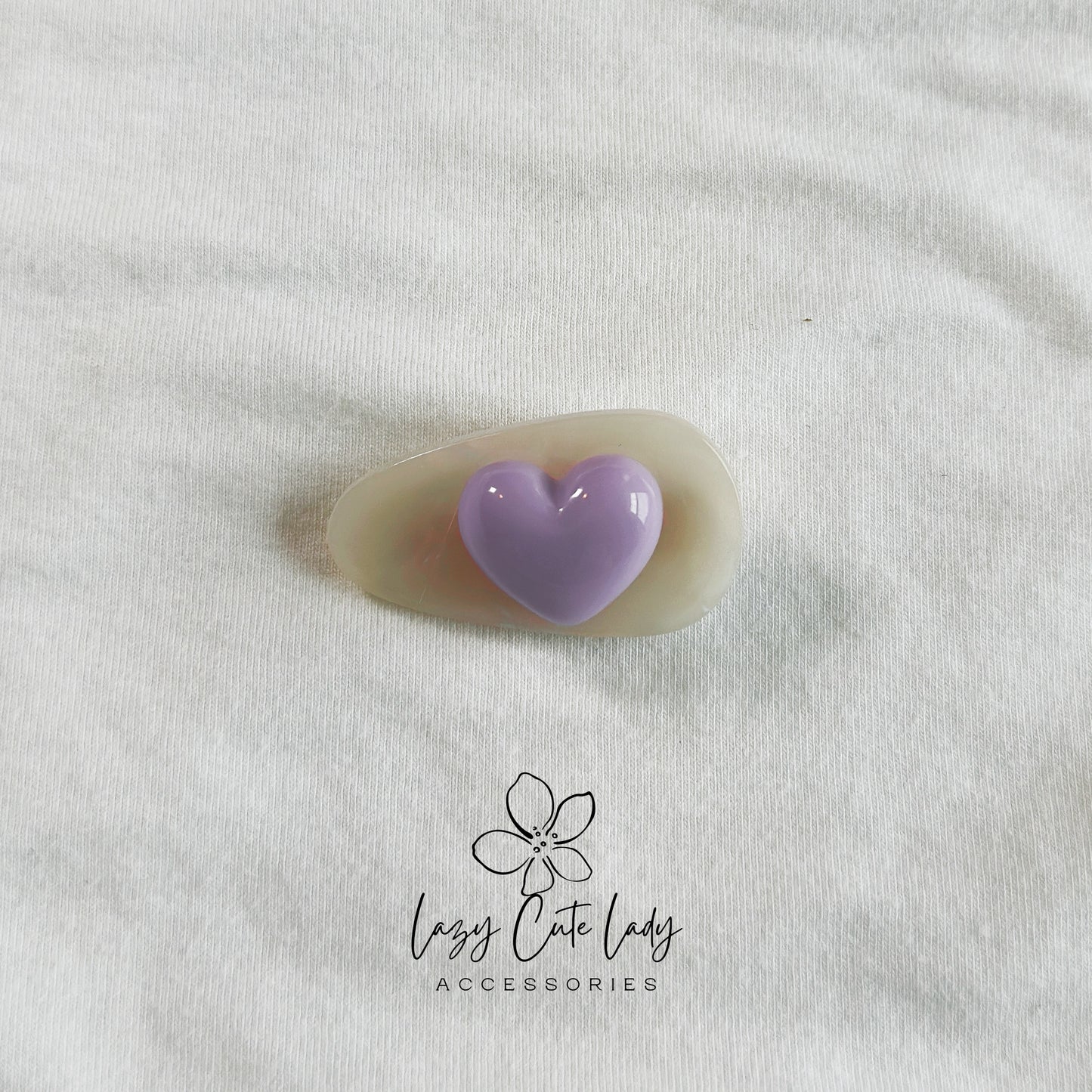 Elegant Heart Hair Clip