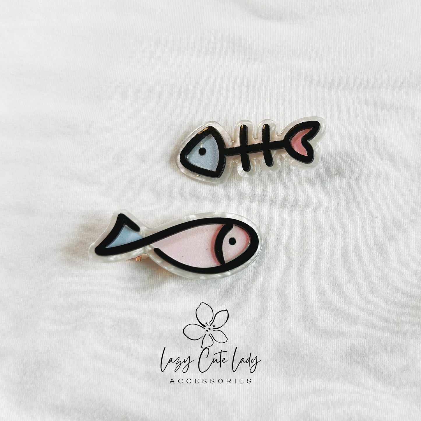 Whimsical Fish Tale Hair Clip - Hair Accessory - cute hair clip for girl for women