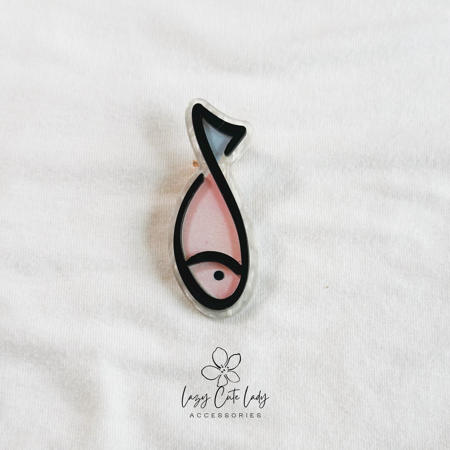 Whimsical Fish Tale Hair Clip - Hair Accessory - cute hair clip for girl for women