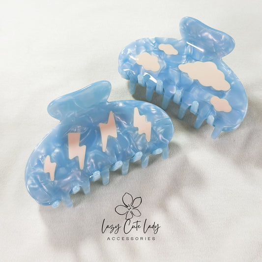 Sky Emotion Hair Claw - Lazy cute lady Accessory - hair accessory