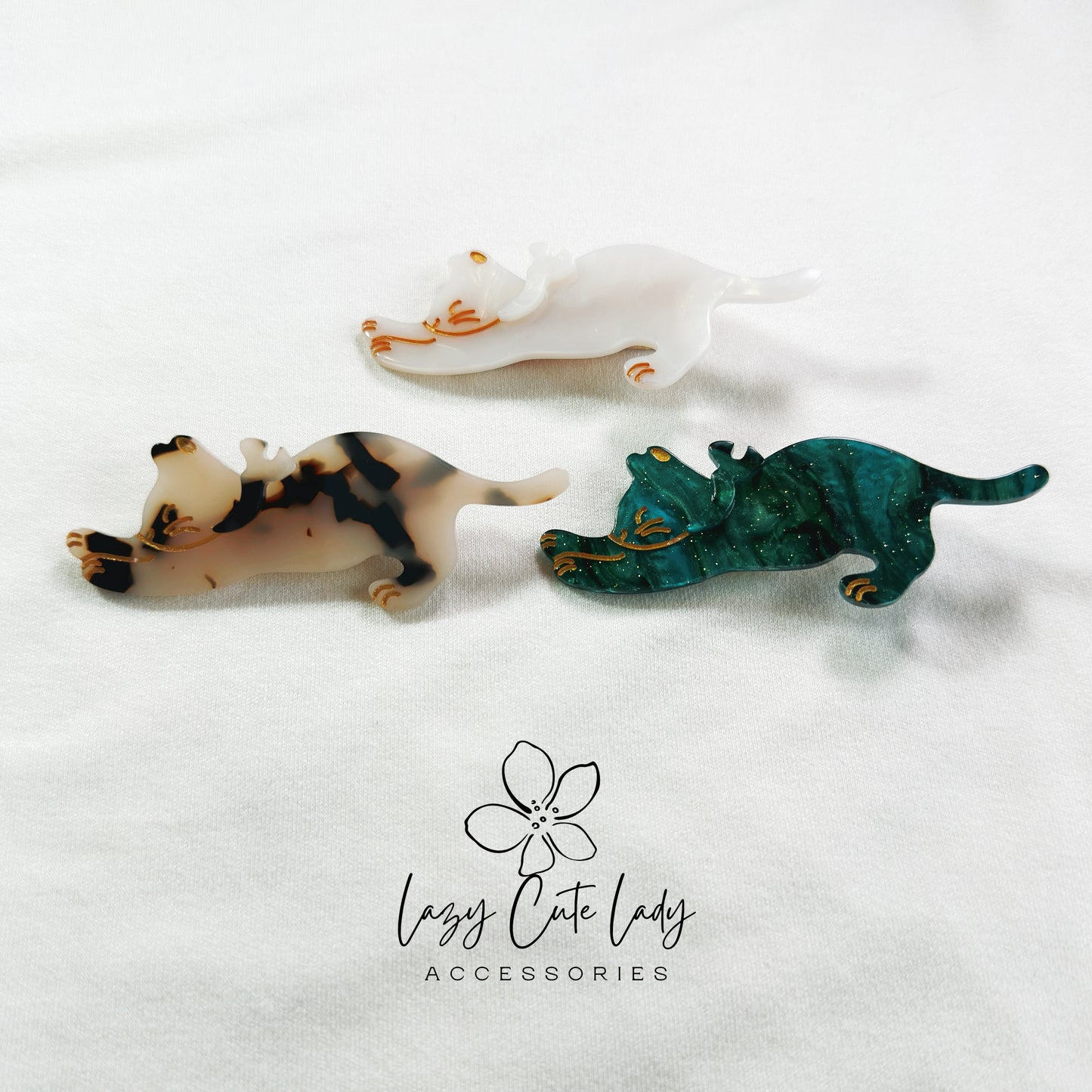 Adorable Cat Stretch Hair Clip - Cute Hair Accessory