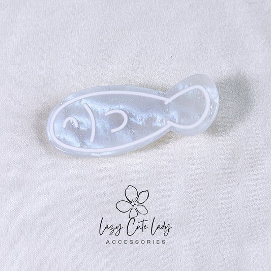 Whimsical Sea Charm Hair Clip - Hair accessory - fish hair clip