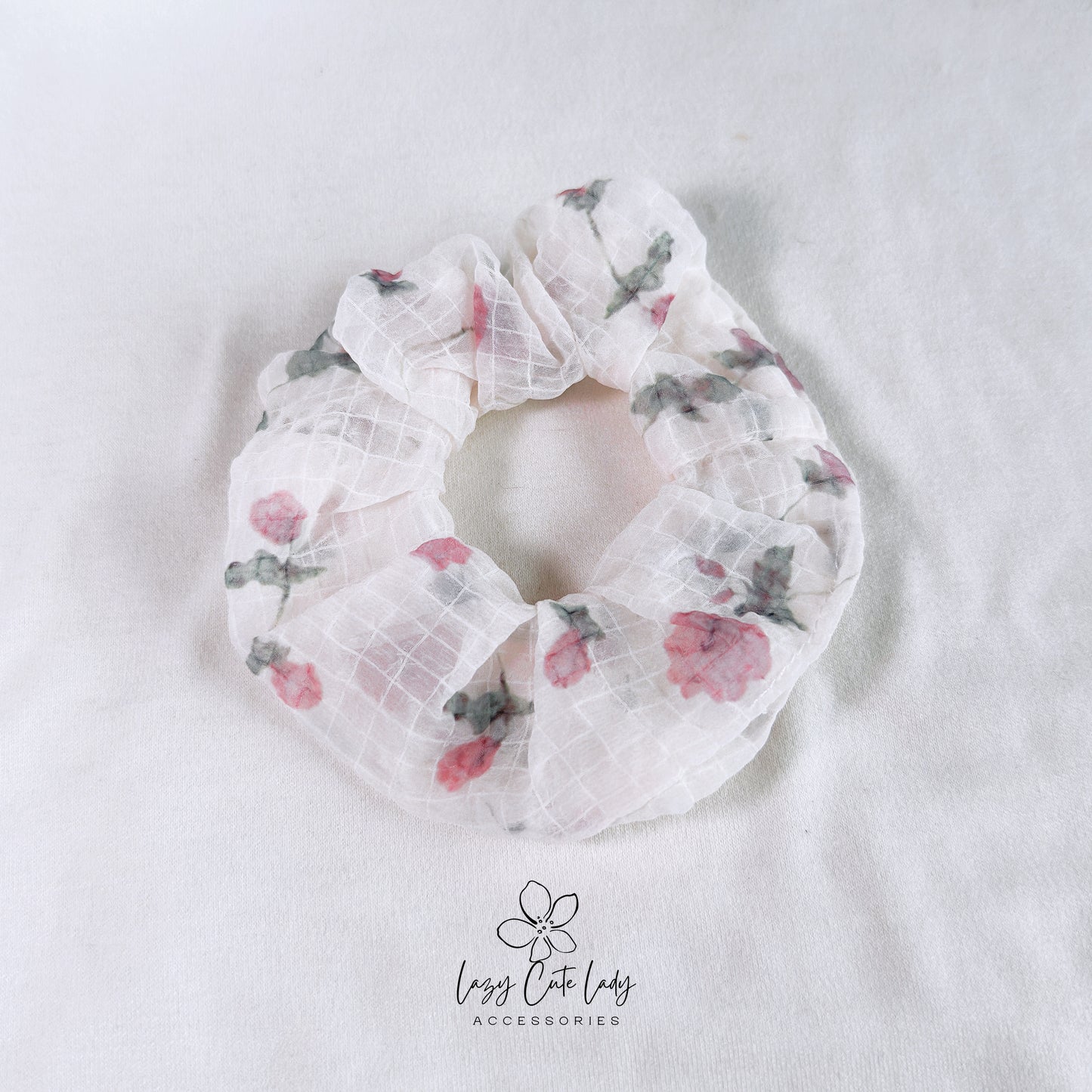 Blush Blossom Harmony Hair Scrunchies