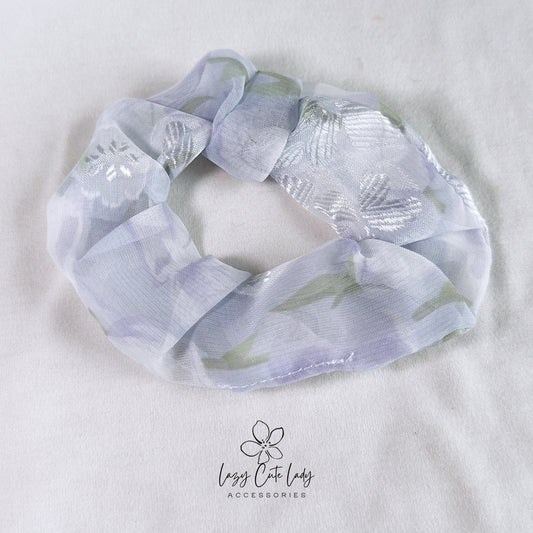 Purple Bloom Delight Hair Scrunchies