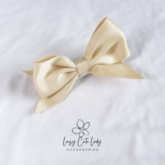 Cute Satin Hair Bow Clips - Hair accessory- Hair clips for girl - gift