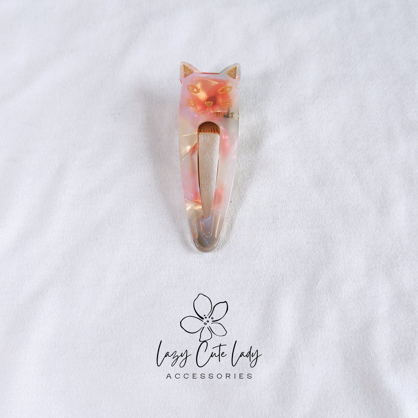 Adorable Kitty Hair Clip – Cute and Elegant Hair Accessory- for girl for women