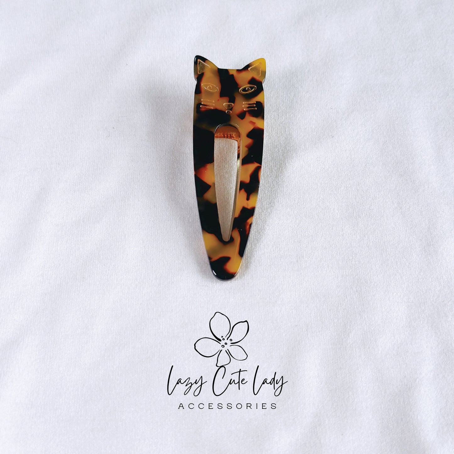 Adorable Kitty Hair Clip – Cute and Elegant Hair Accessory- for girl for women