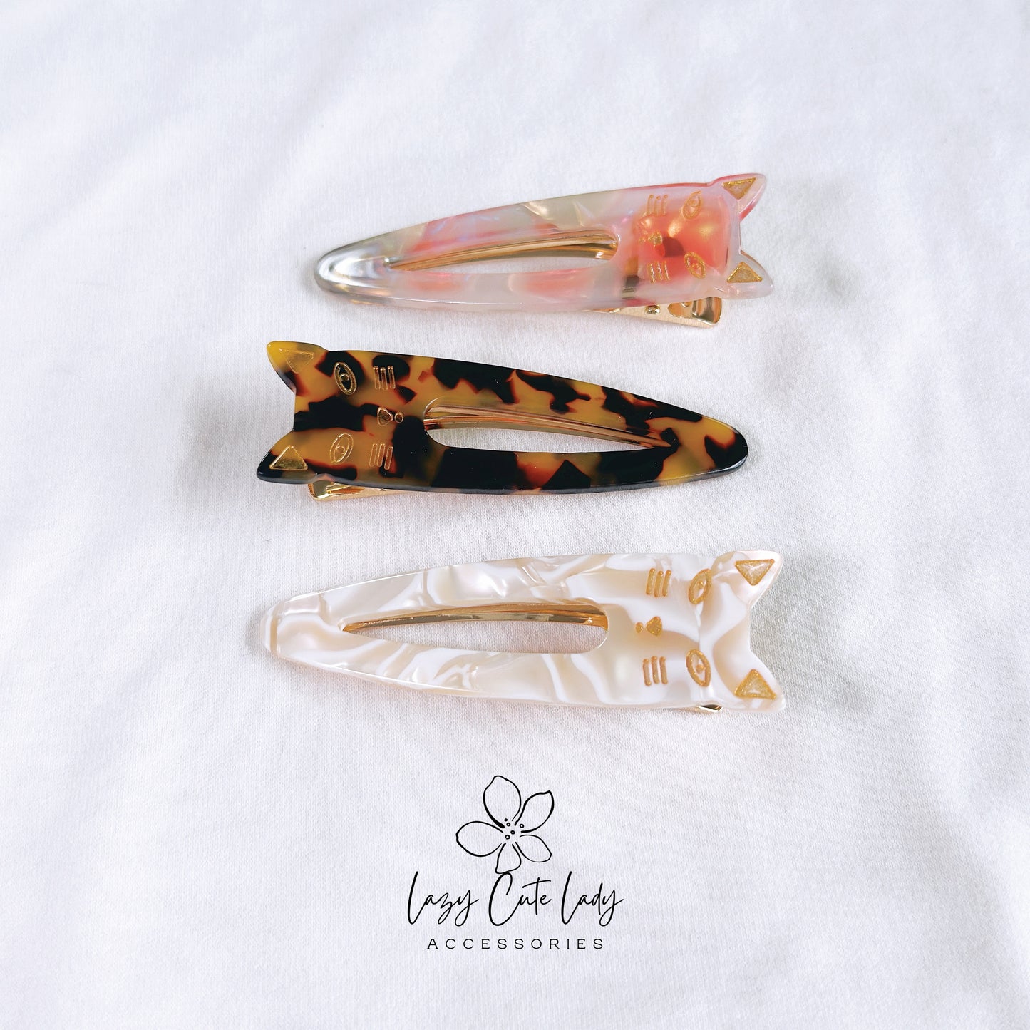 Adorable Kitty Hair Clip – Cute and Elegant Hair Accessory- for girl for women