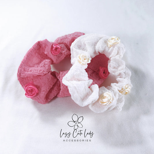 Charming Blooms Hair Scrunchies