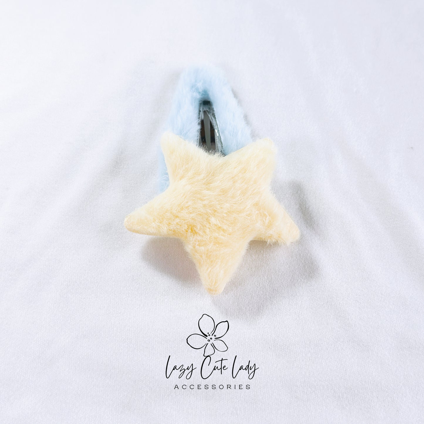 Plush Star Hair Accessories Series - Hair clips- Hair Claw - Star clips - for girl for women