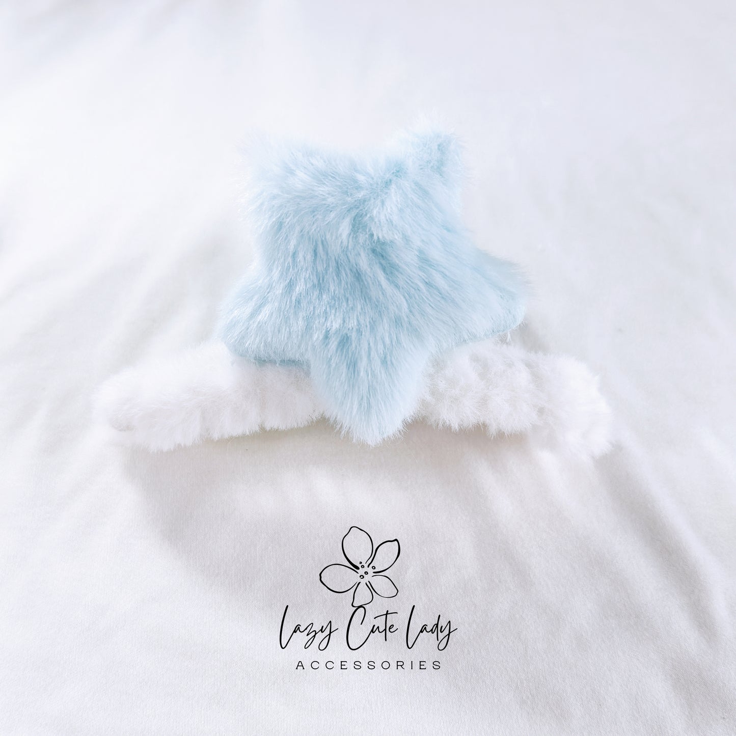 Plush Star Hair Accessories Series - Hair clips- Hair Claw - Star clips - for girl for women