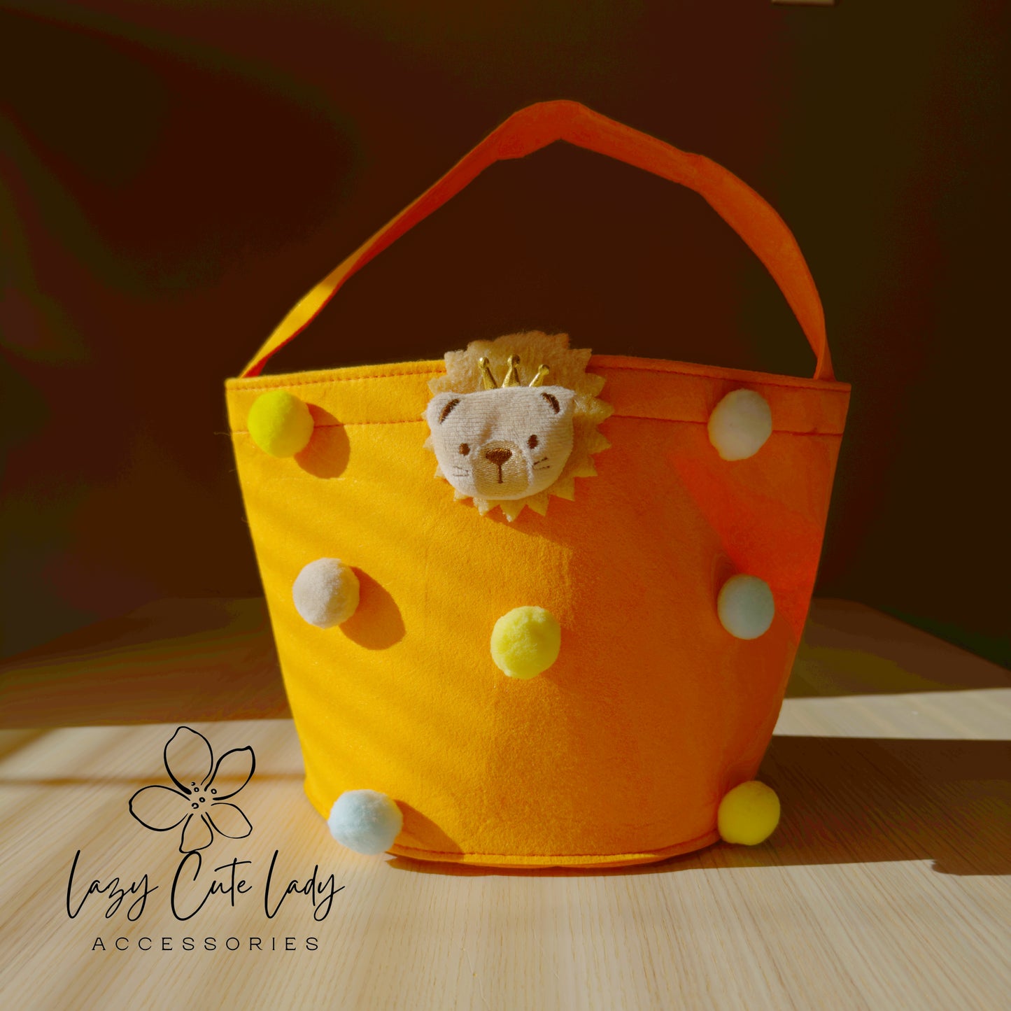 Handmade Felt Bucket Bag with Colorful Charm – Cute, Spacious, and Perfect for All Ages