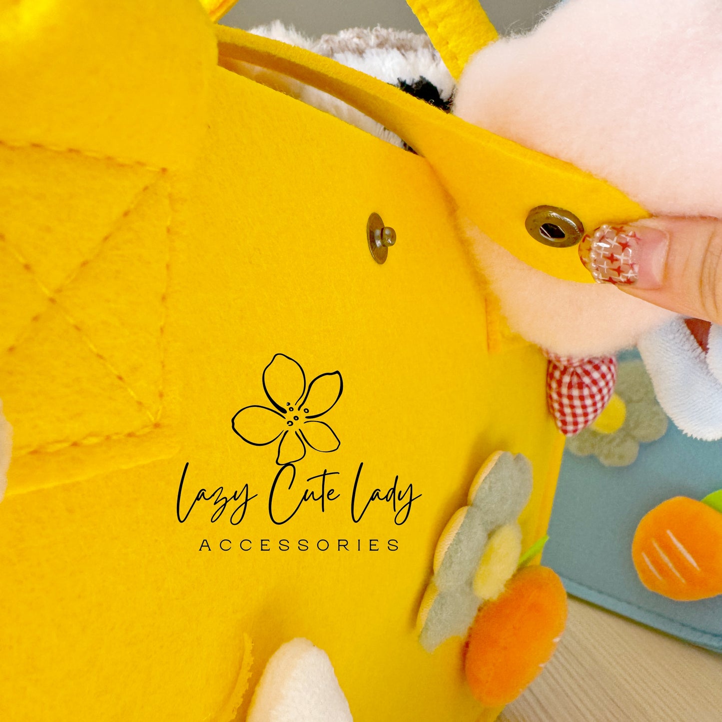 Handmade Felt Lion Tote Bag – Cute, Spacious, and Perfect for All Ages