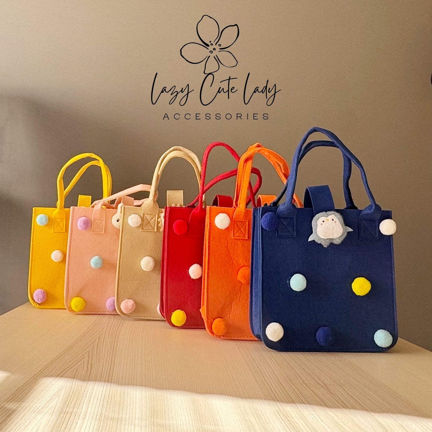 Handmade Felt Animal Tote Bag – Adorable, Spacious, and Perfect for All Ages