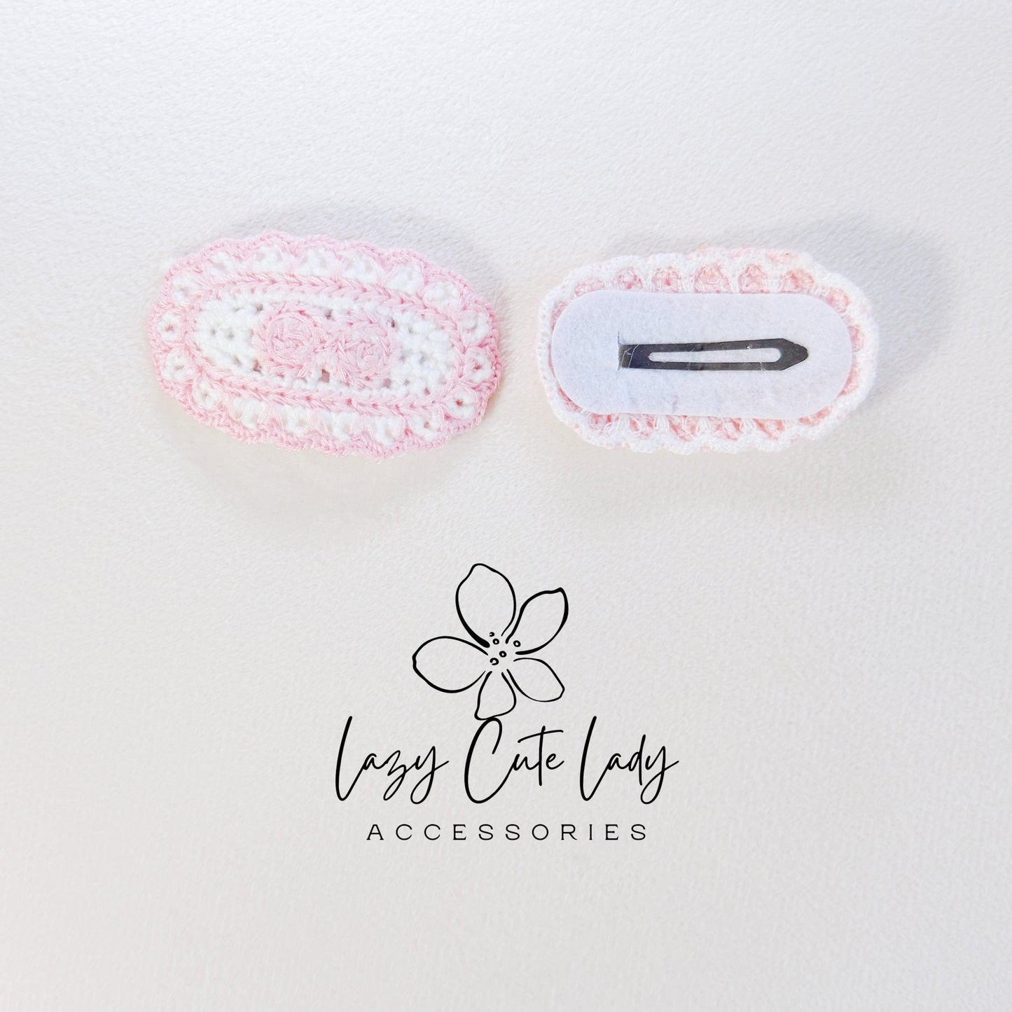 Handmade Crochet Hair Clip Set – Cute & Colorful Knitted Hair Accessories