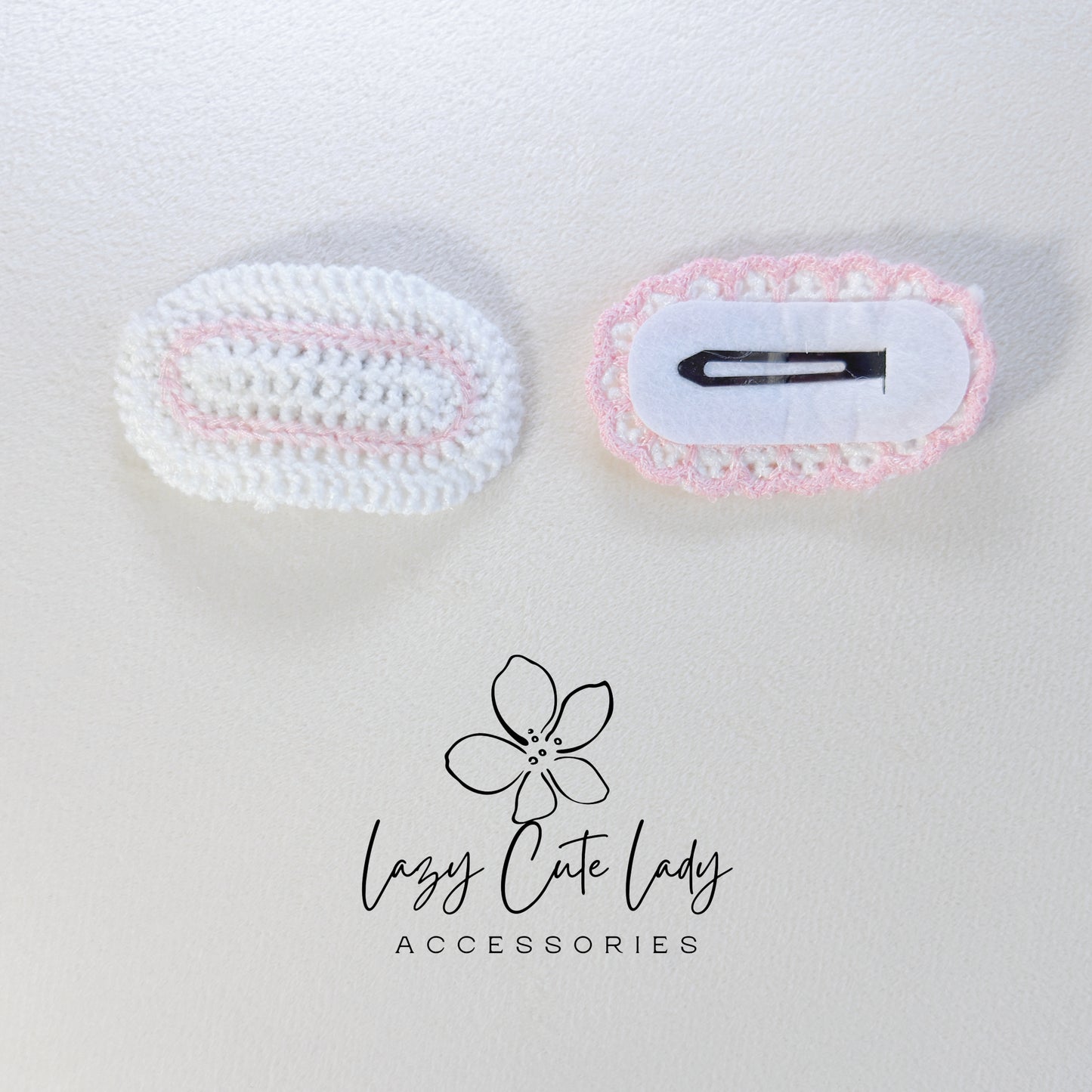 Handmade Crochet Hair Clip Set – Cute & Colorful Knitted Hair Accessories