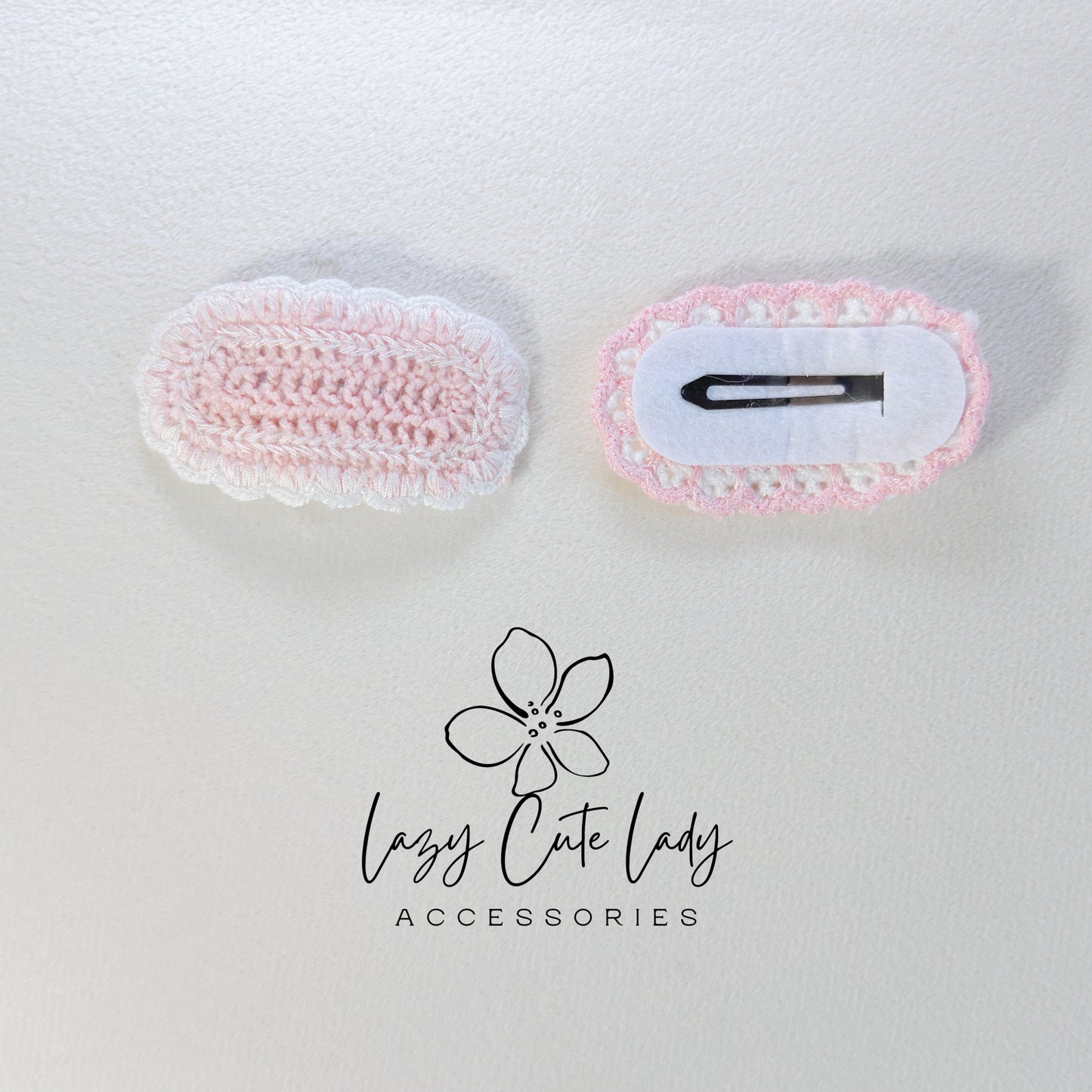 Handmade Crochet Hair Clip Set – Cute & Colorful Knitted Hair Accessories