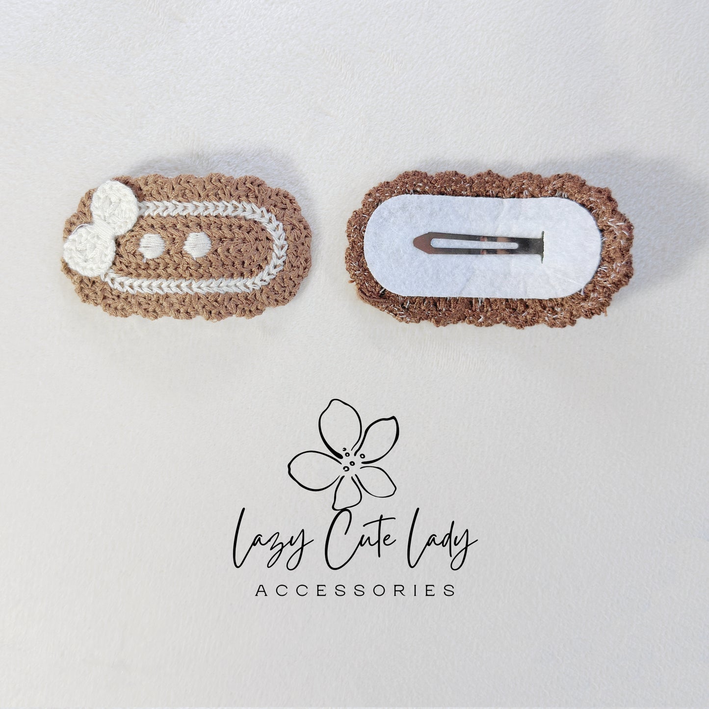 Handmade Crochet Hair Clip Set – Cute & Colorful Knitted Hair Accessories