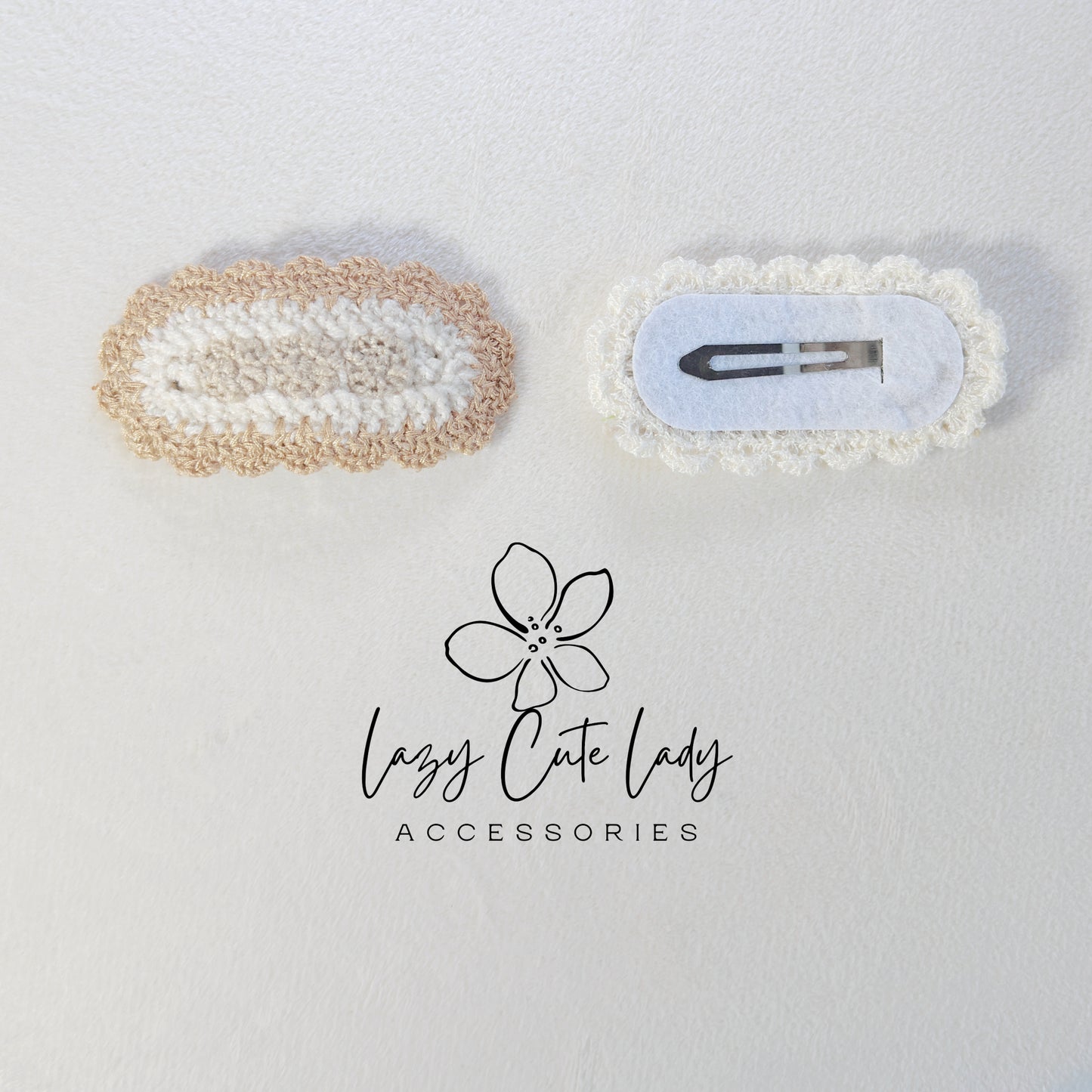 Handmade Crochet Hair Clip Set – Cute & Colorful Knitted Hair Accessories