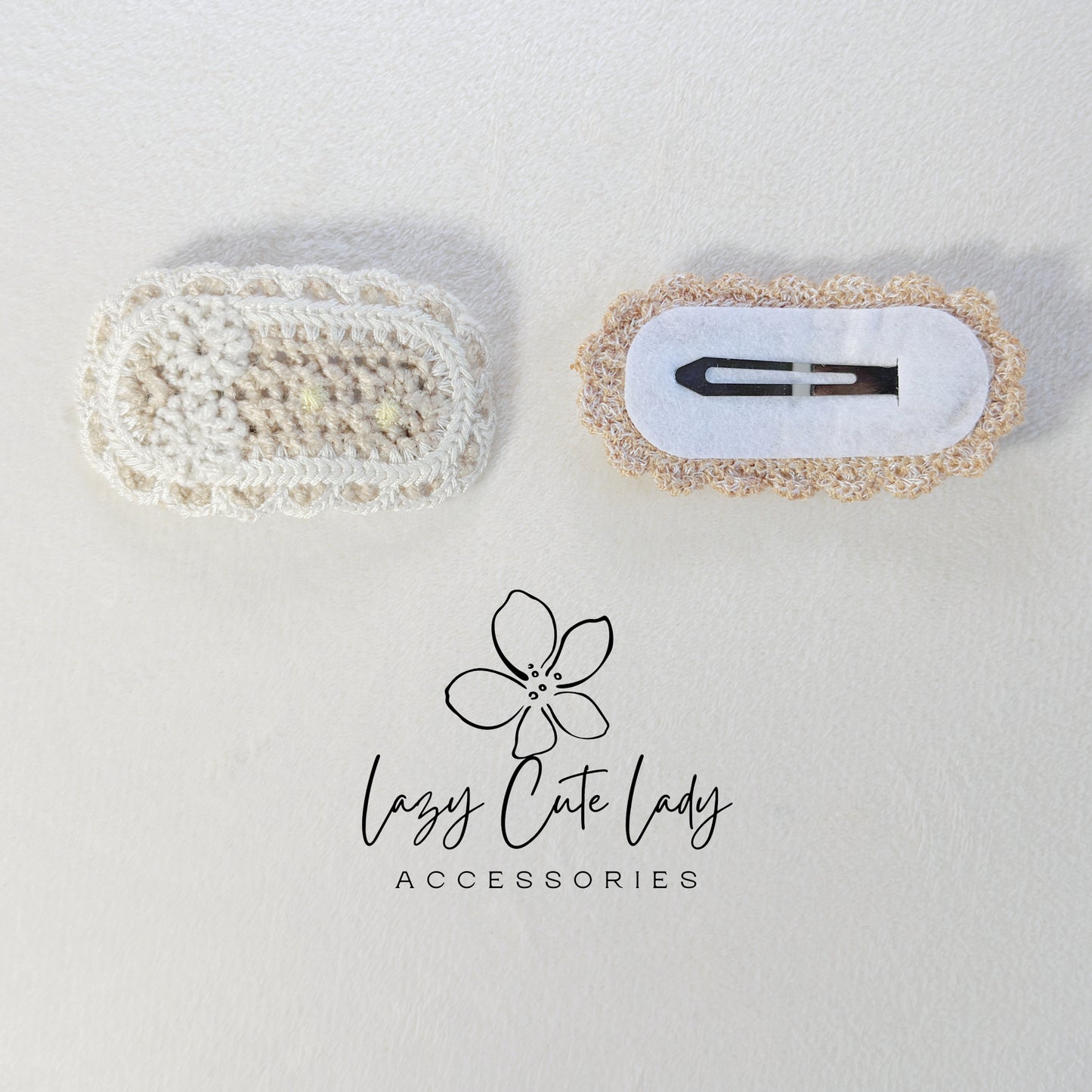 Handmade Crochet Hair Clip Set – Cute & Colorful Knitted Hair Accessories