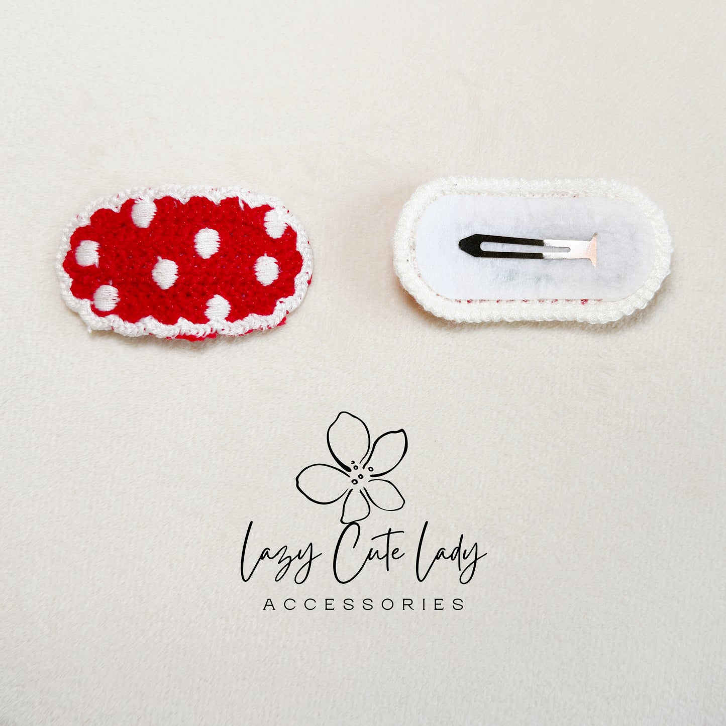 Handmade Crochet Hair Clip Set – Cute & Colorful Knitted Hair Accessories