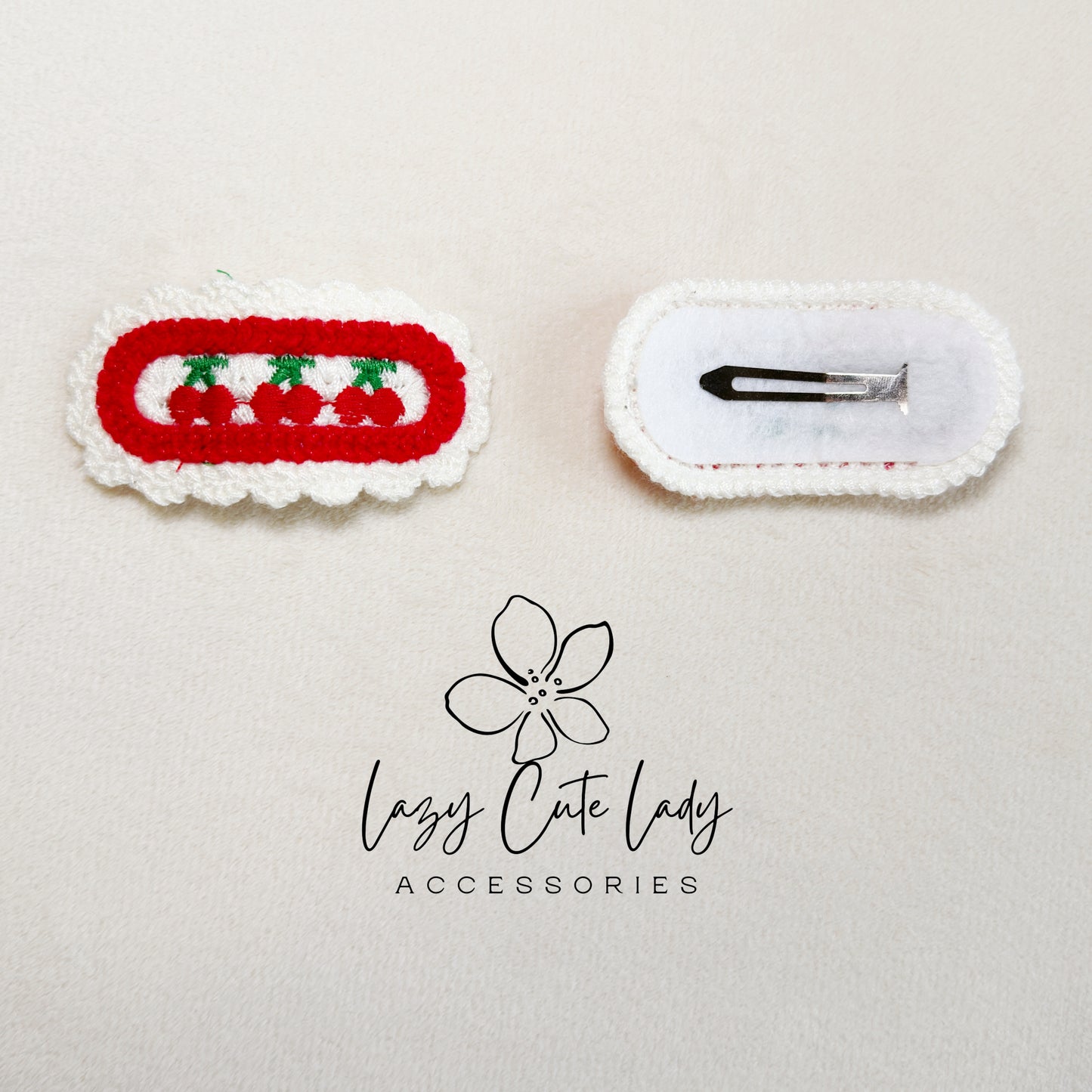 Handmade Crochet Hair Clip Set – Cute & Colorful Knitted Hair Accessories