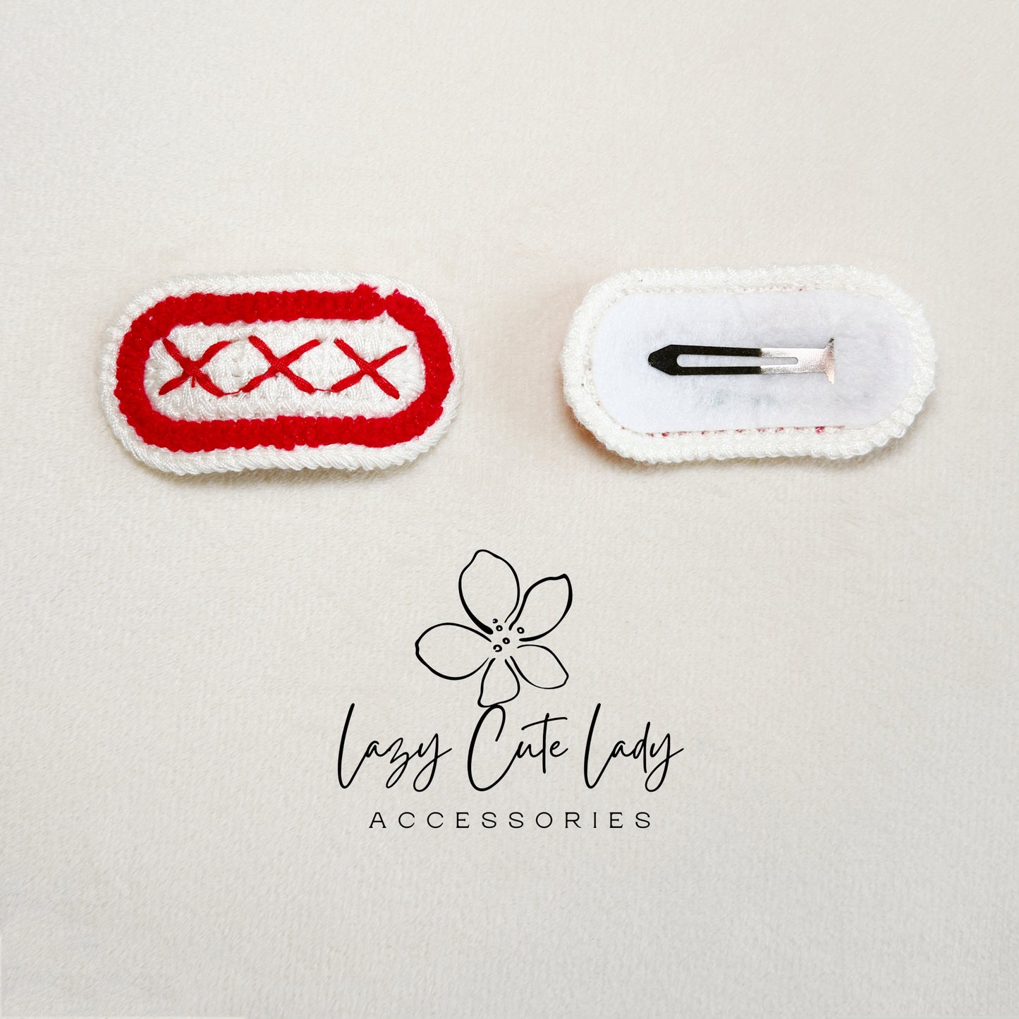 Handmade Crochet Hair Clip Set – Cute & Colorful Knitted Hair Accessories