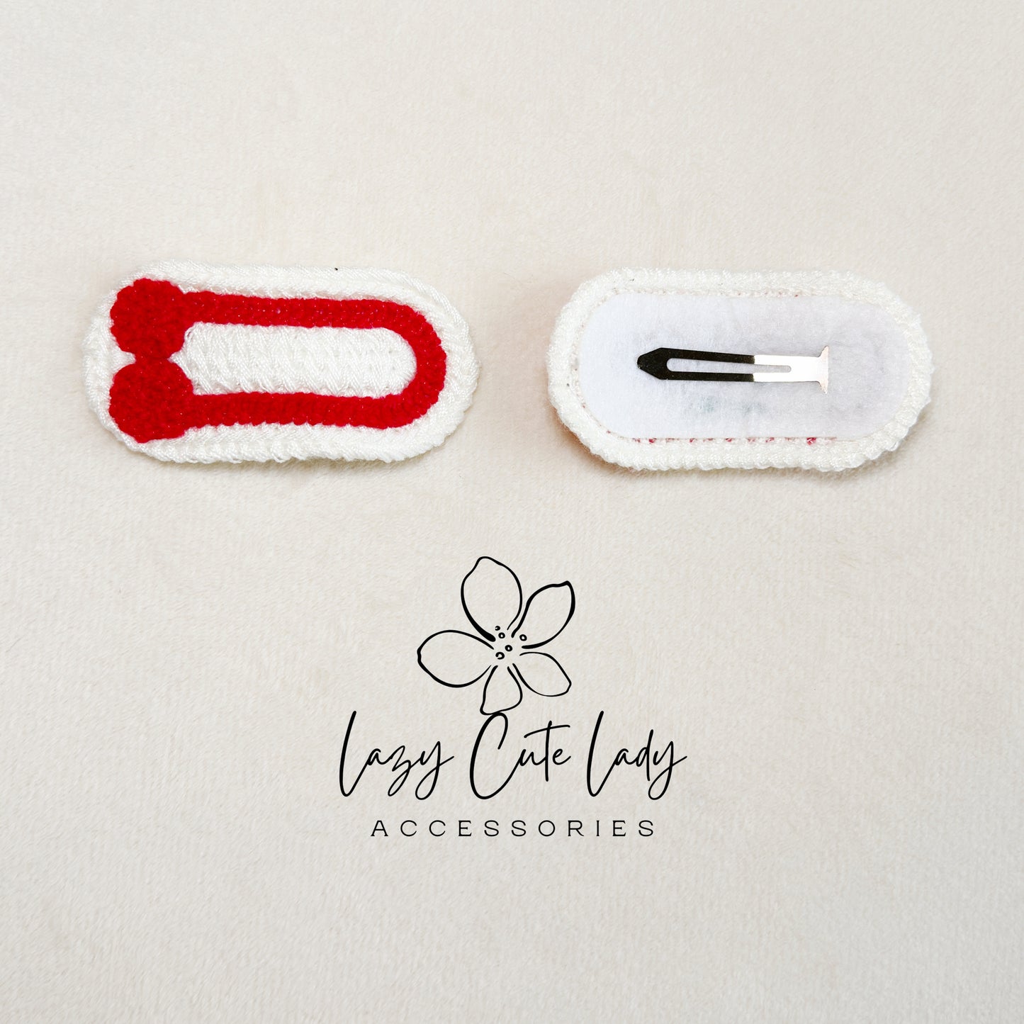 Handmade Crochet Hair Clip Set – Cute & Colorful Knitted Hair Accessories