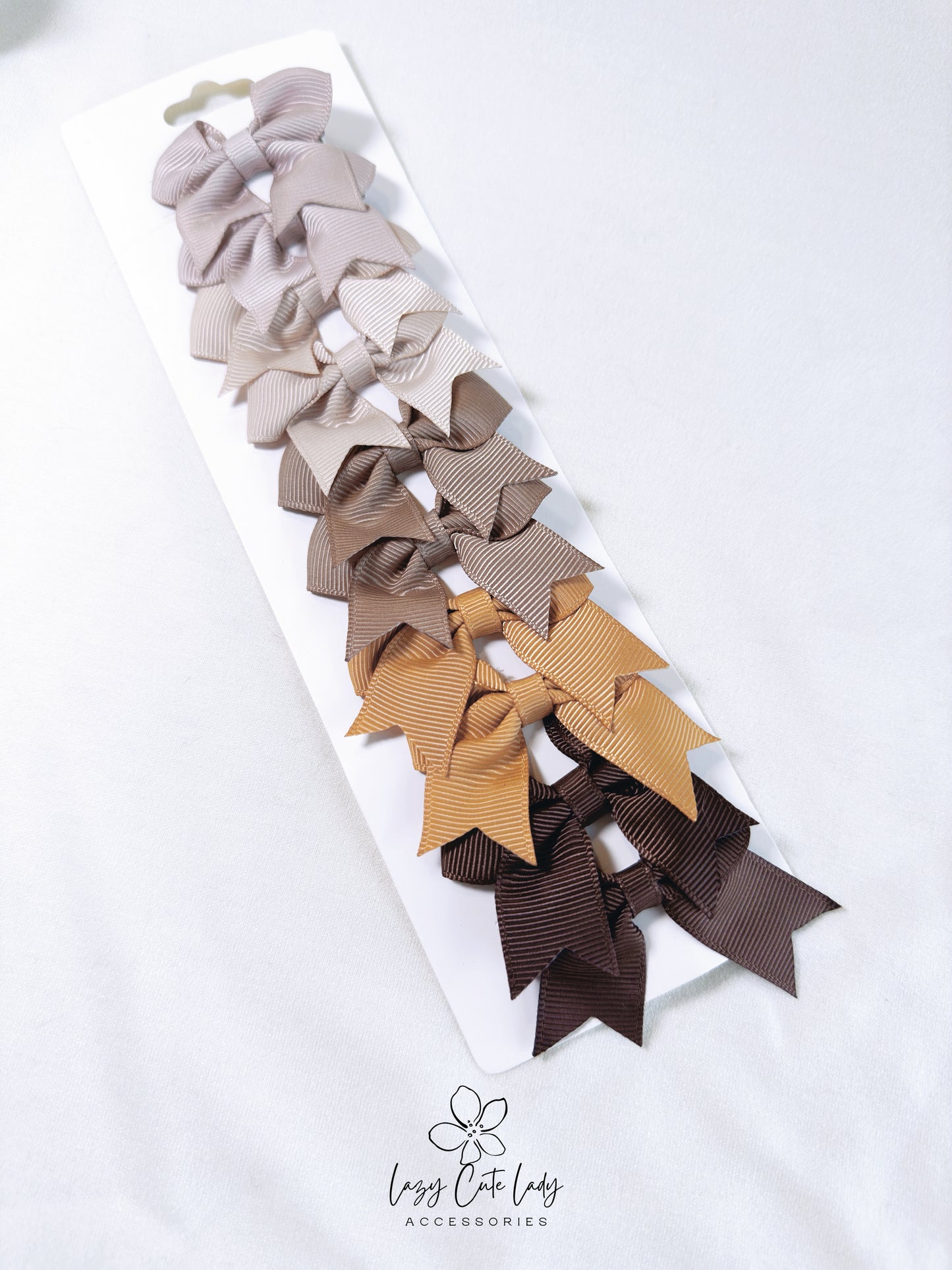 Mini Bow Hair Clips Set – Cute and Versatile - Baby Hair Accessory- 15 different colors