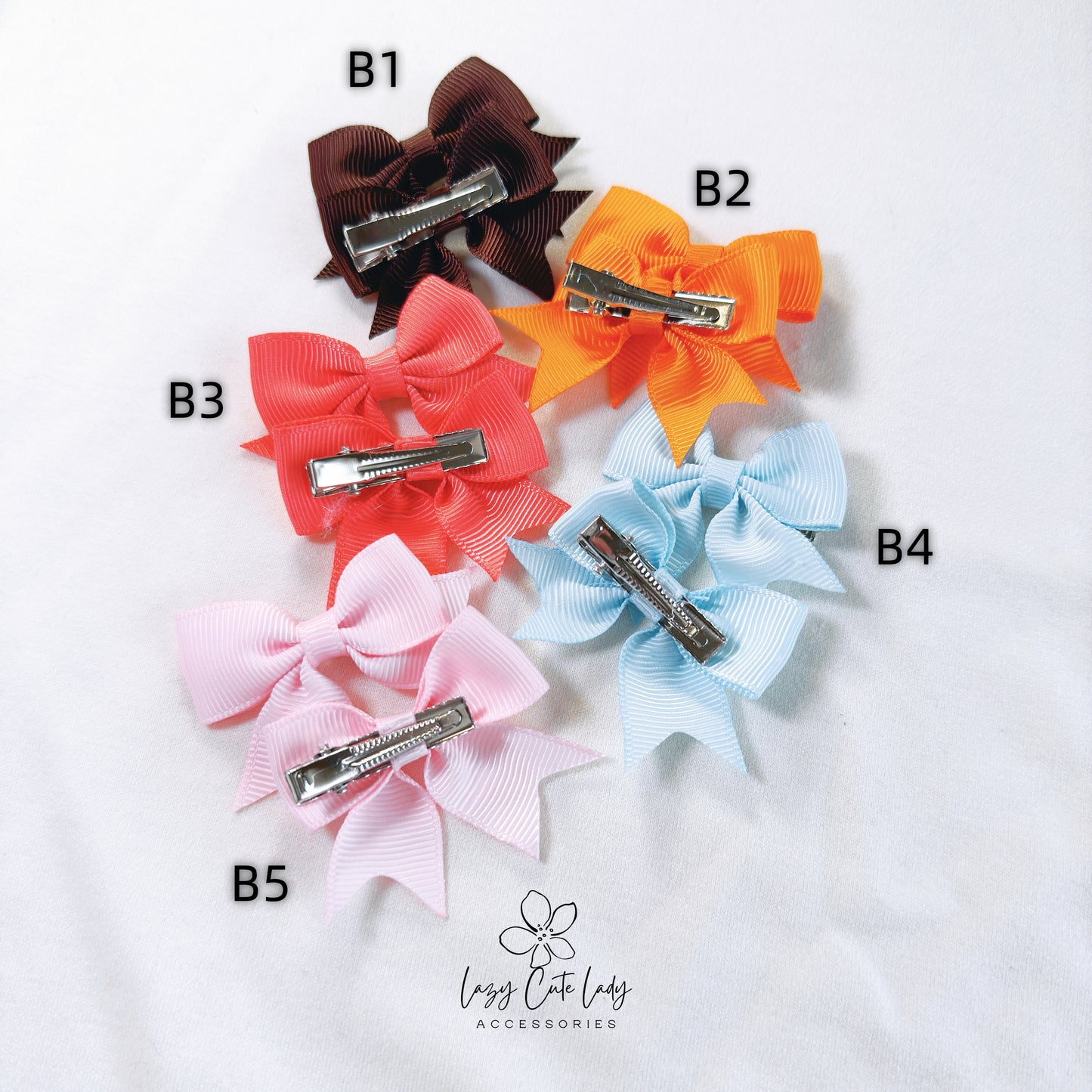 Mini Bow Hair Clips Set – Cute and Versatile - Baby Hair Accessory- 15 different colors