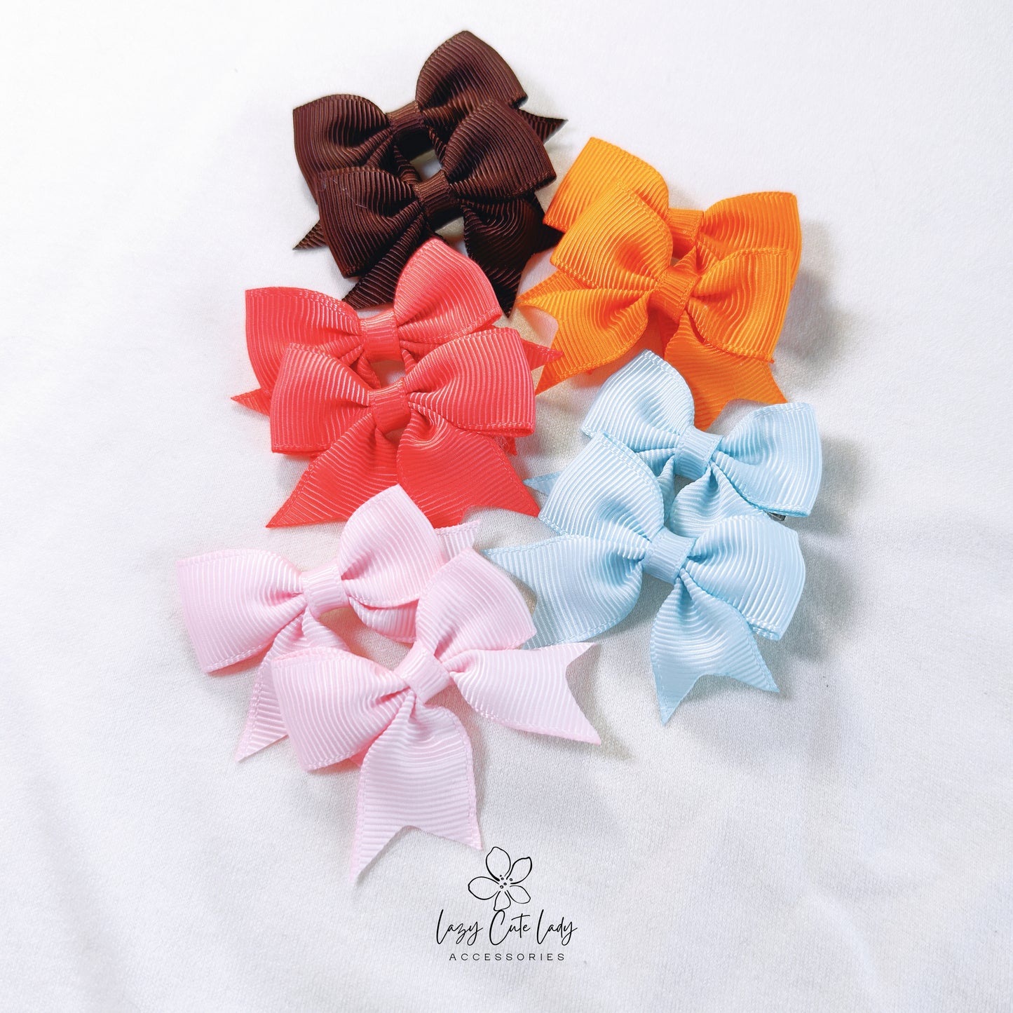 Mini Bow Hair Clips Set – Cute and Versatile - Baby Hair Accessory- 15 different colors