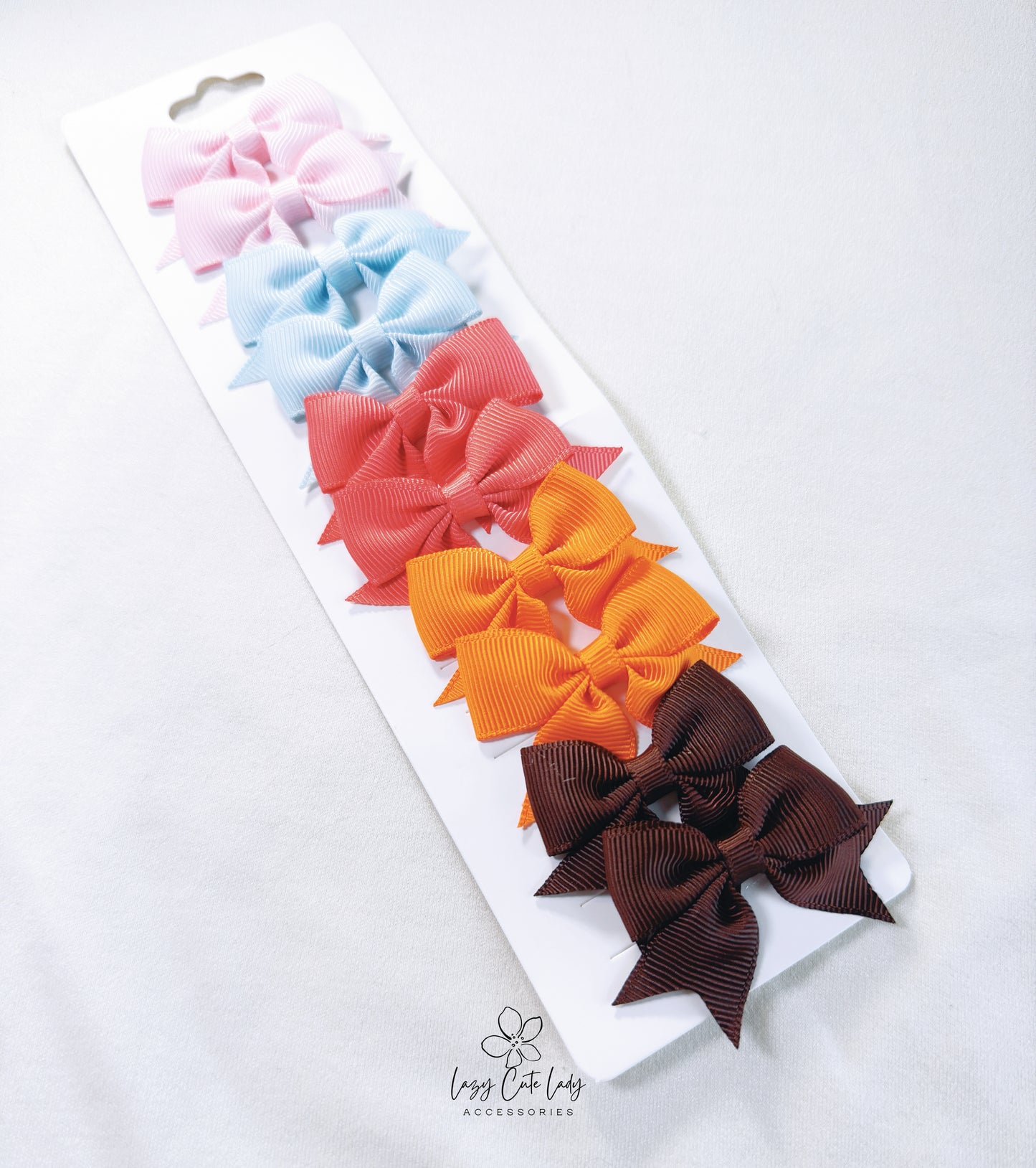 Mini Bow Hair Clips Set – Cute and Versatile - Baby Hair Accessory- 15 different colors