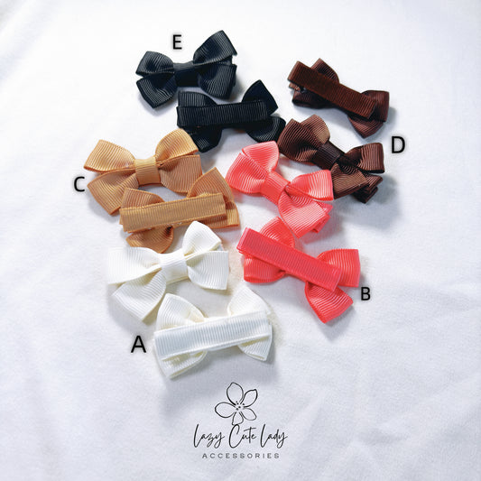 Mini Bow Hair Clips Set – Cute and Versatile Hair Accessory(2 Inches)