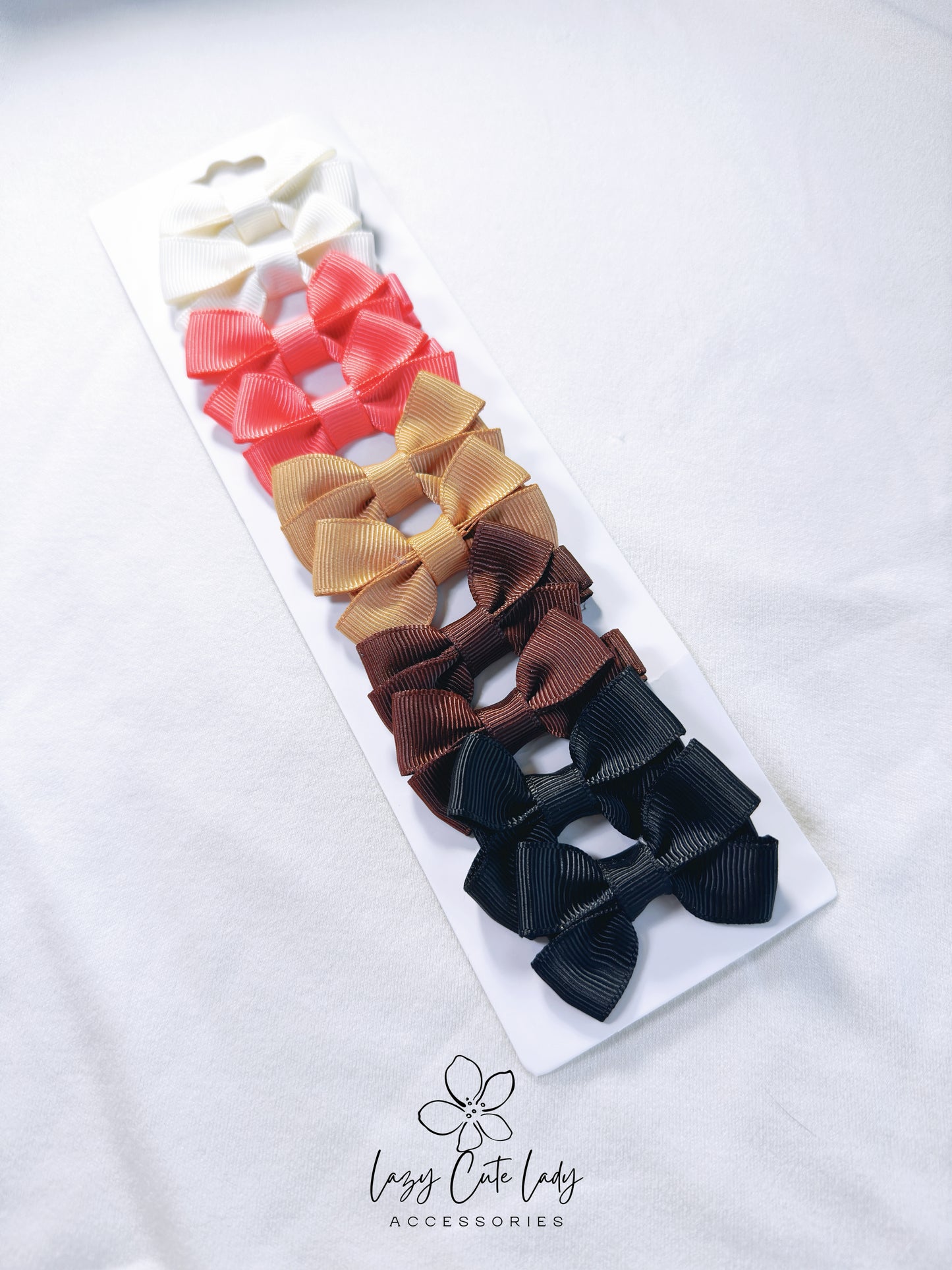 Mini Bow Hair Clips Set – Cute and Versatile Hair Accessory(2 Inches)