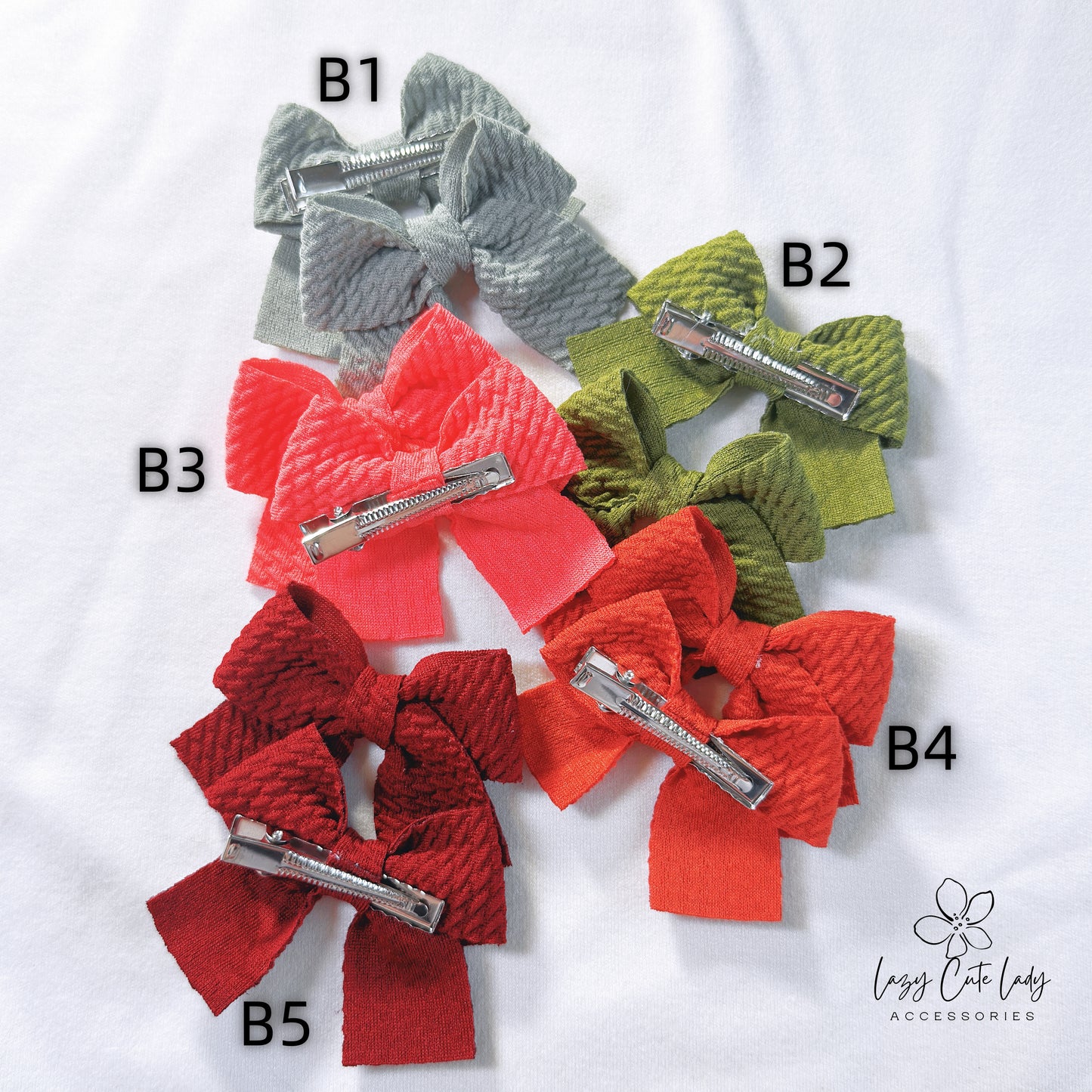 Mini Bow Hair Clips Set – Cute and Versatile - Baby Hair Accessory - Hair Bow for girls- Colorful Hair Bow