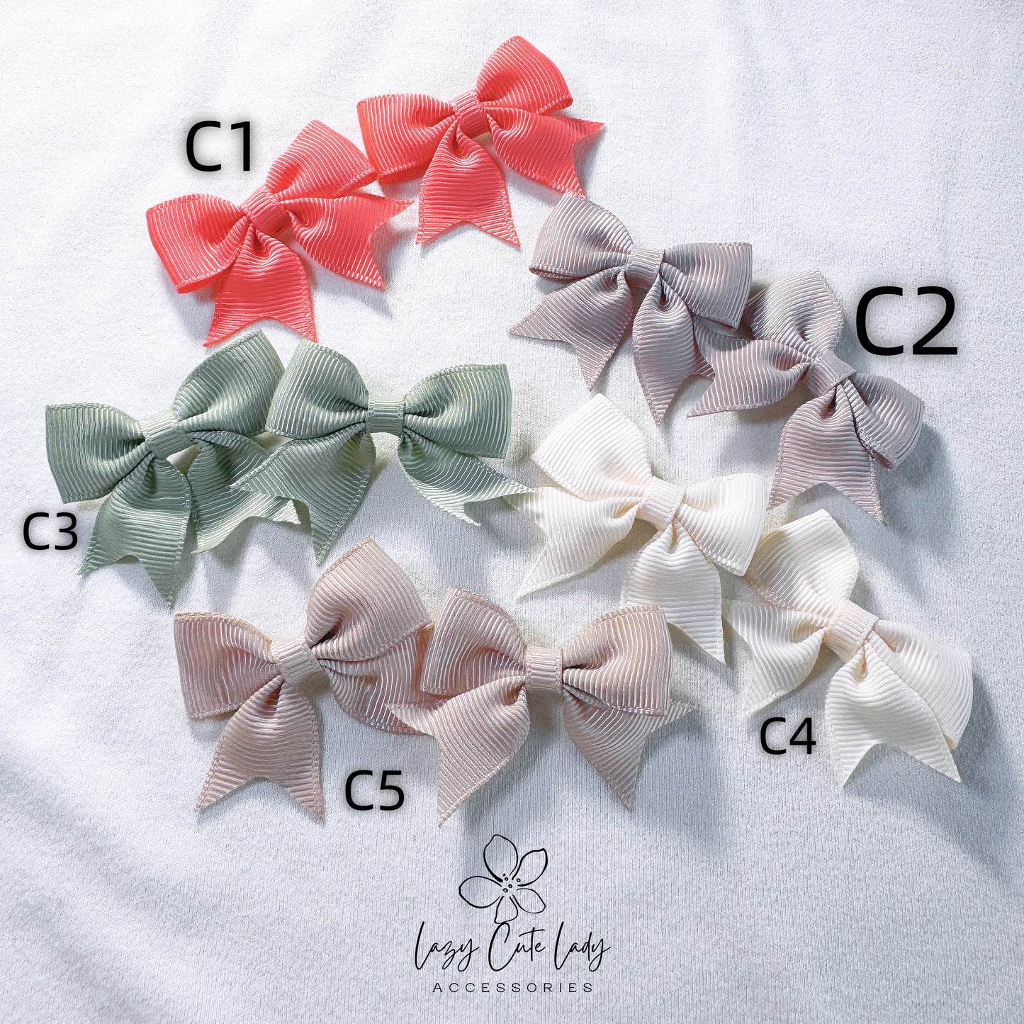 Mini Bow Hair Clips Set – Cute and Versatile - Baby Hair Accessory- 15 different colors
