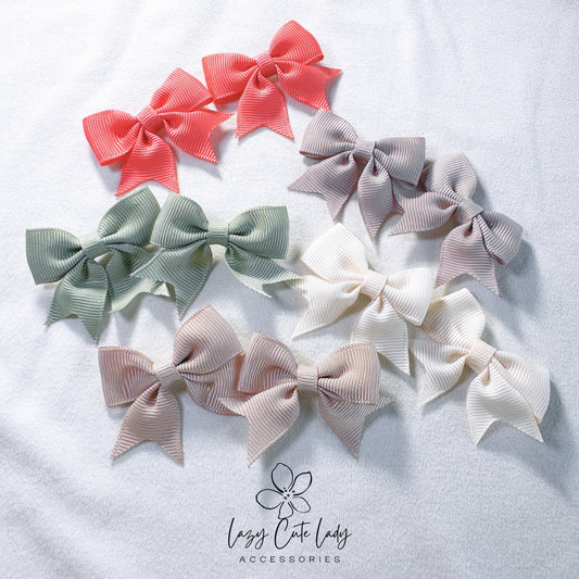 Mini Bow Hair Clips Set – Cute and Versatile - Baby Hair Accessory- 15 different colors