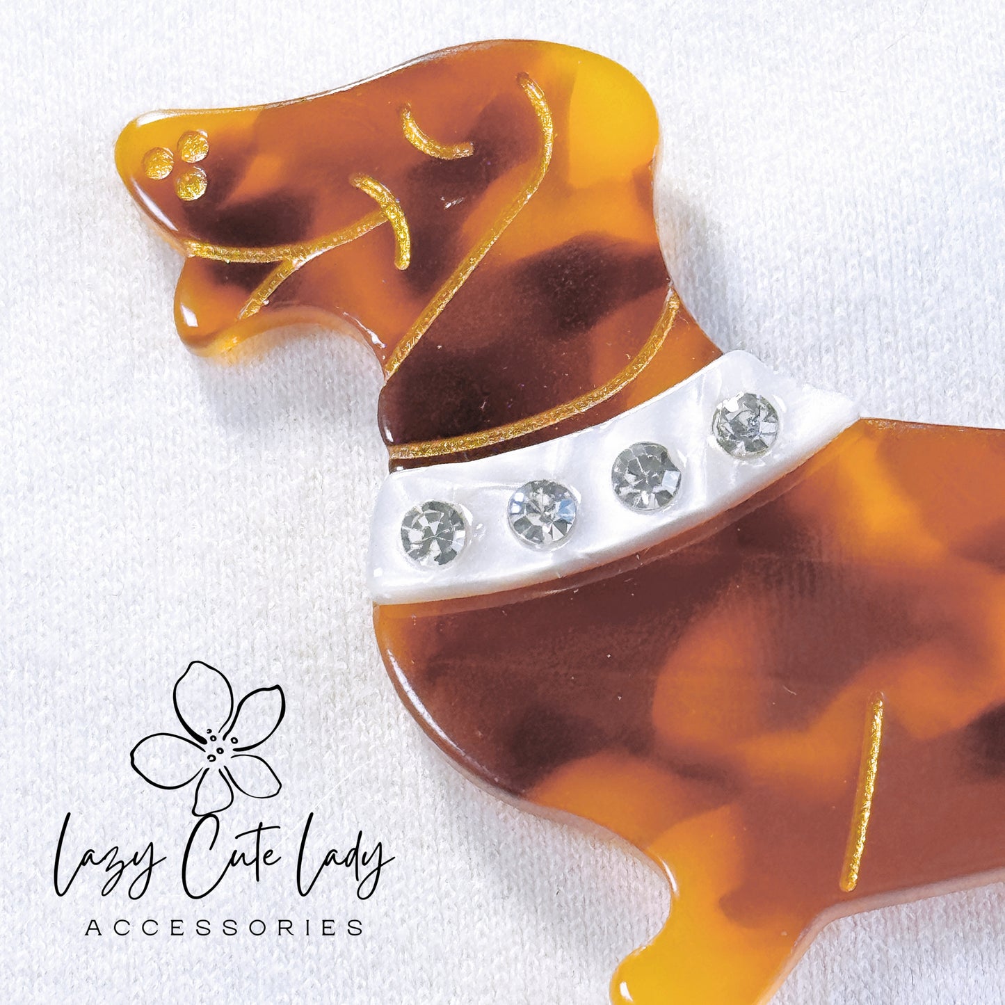 Adorable Dachshund-Shaped Hair Clip – Fashionable and Playful Accessory-Cute Dog HairClips