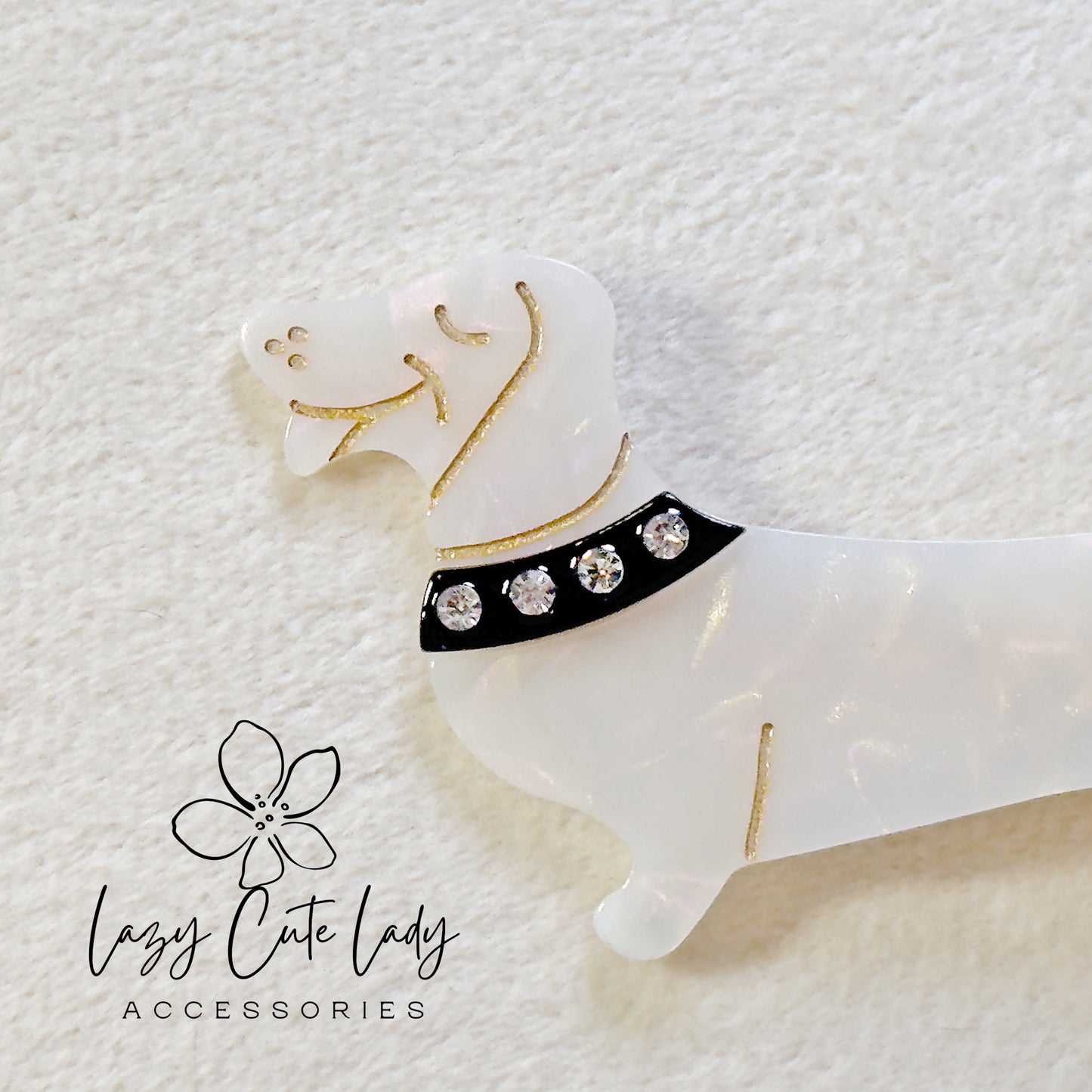 Adorable Dachshund-Shaped Hair Clip – Fashionable and Playful Accessory-Cute Dog HairClips