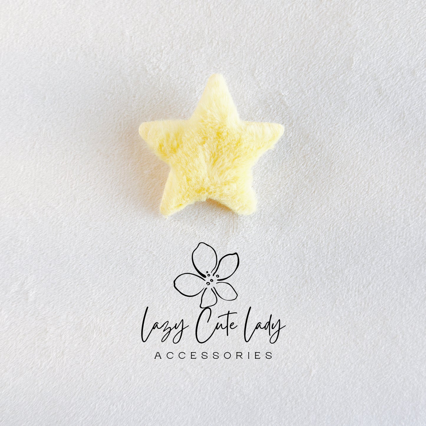 Plush Star Hair Accessories Series - Hair clips- Hair Claw - Star clips - for girl for women