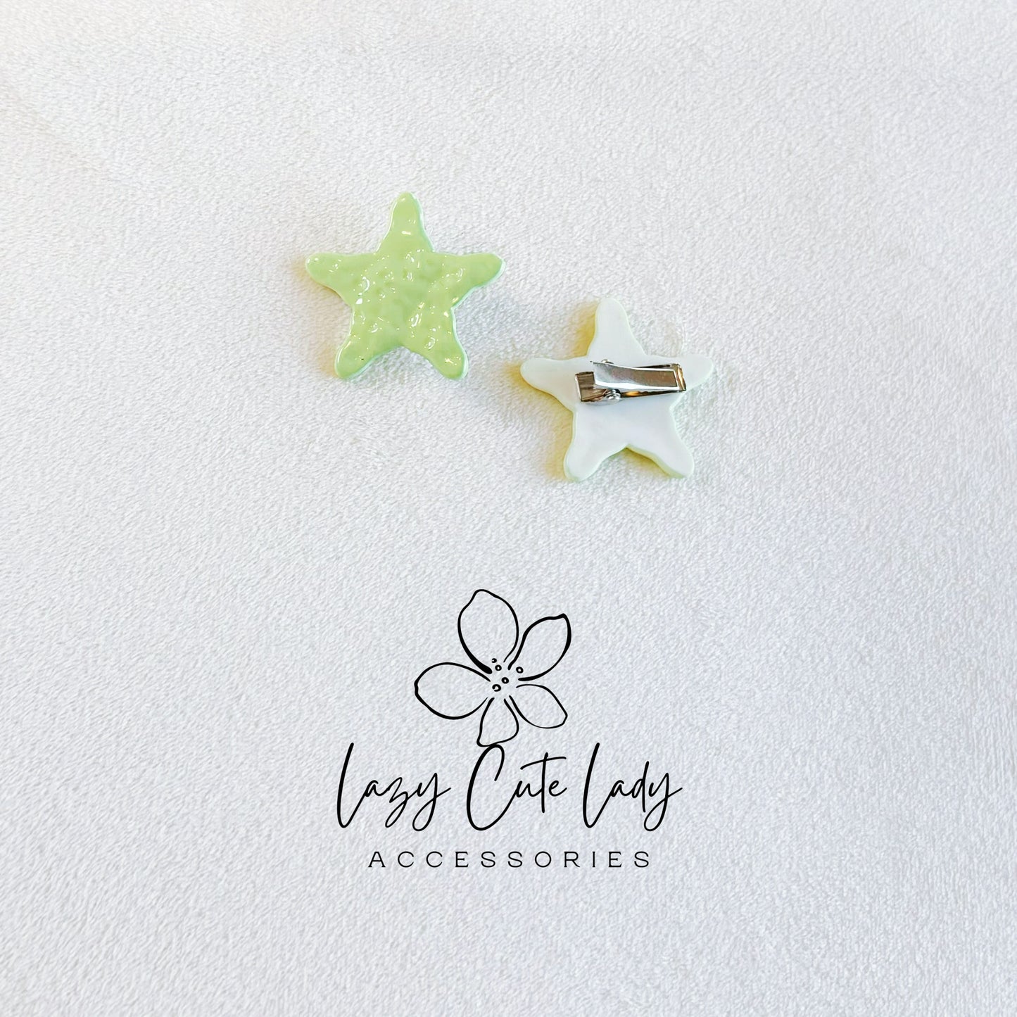 Cute Candy-Colored Starfish Hair Clips – Sweet Mini Hair Accessories for Girls & All Ages- Baby HairClips-Colorful Star HairClips