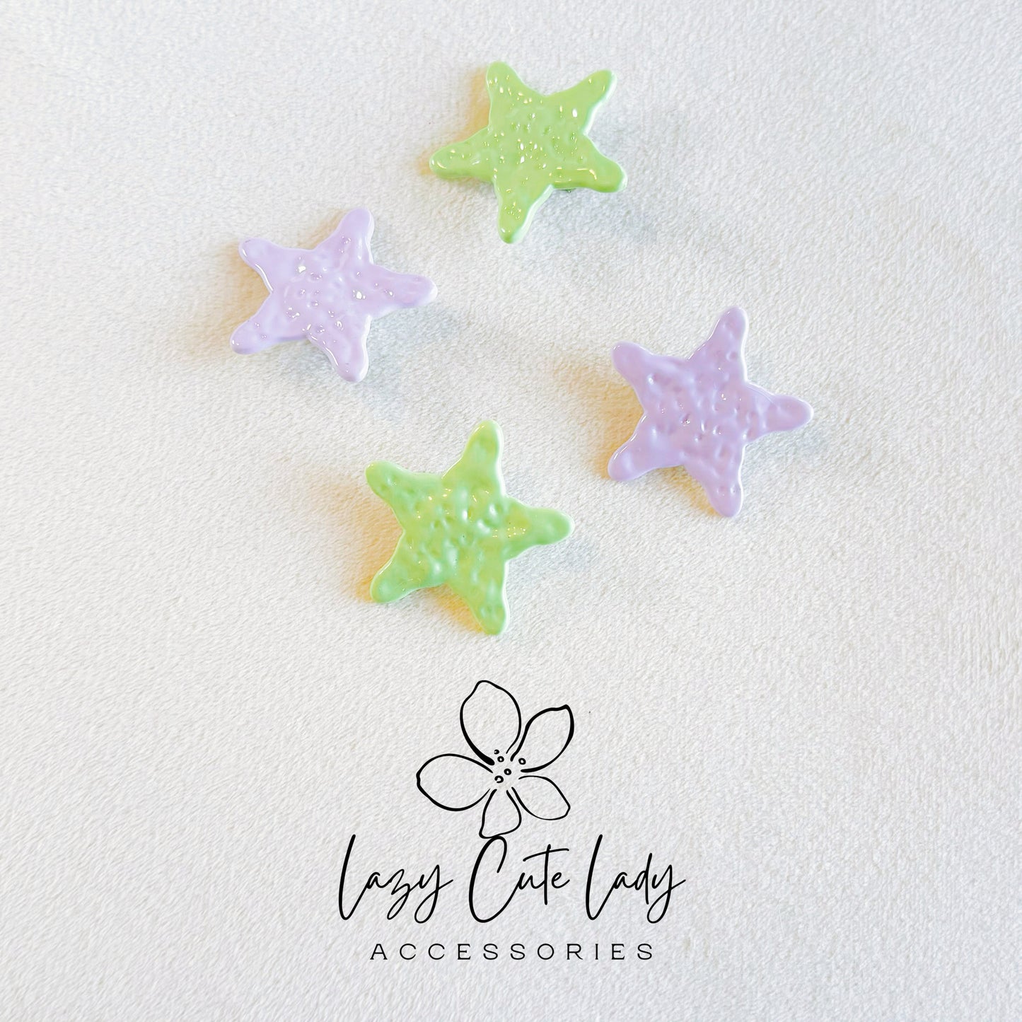 Cute Candy-Colored Starfish Hair Clips – Sweet Mini Hair Accessories for Girls & All Ages- Baby HairClips-Colorful Star HairClips
