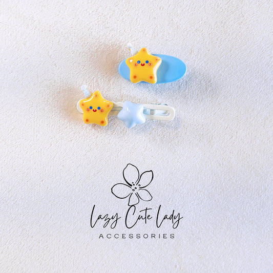 Cheesy Birthday Star Hair Clip - Hair Accessory