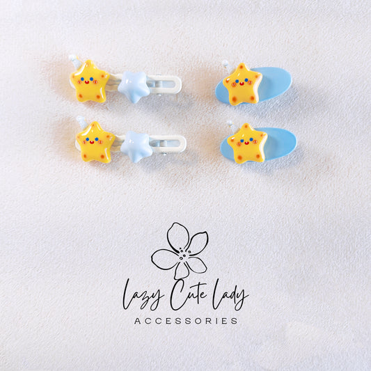 Cheesy Birthday Star Hair Clip - Hair Accessory