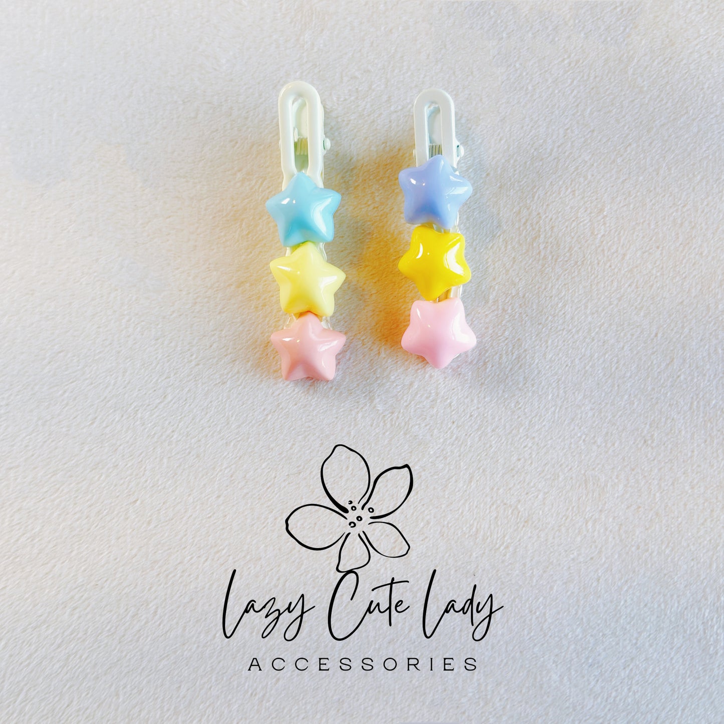Kawaii Star Hair Clip Collection – Pastel & Jelly Barrettes for Babies, Kids & Cute Girls