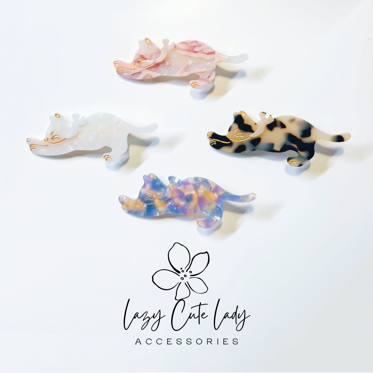 Adorable Cat Stretch Hair Clip - Cute Hair Accessory