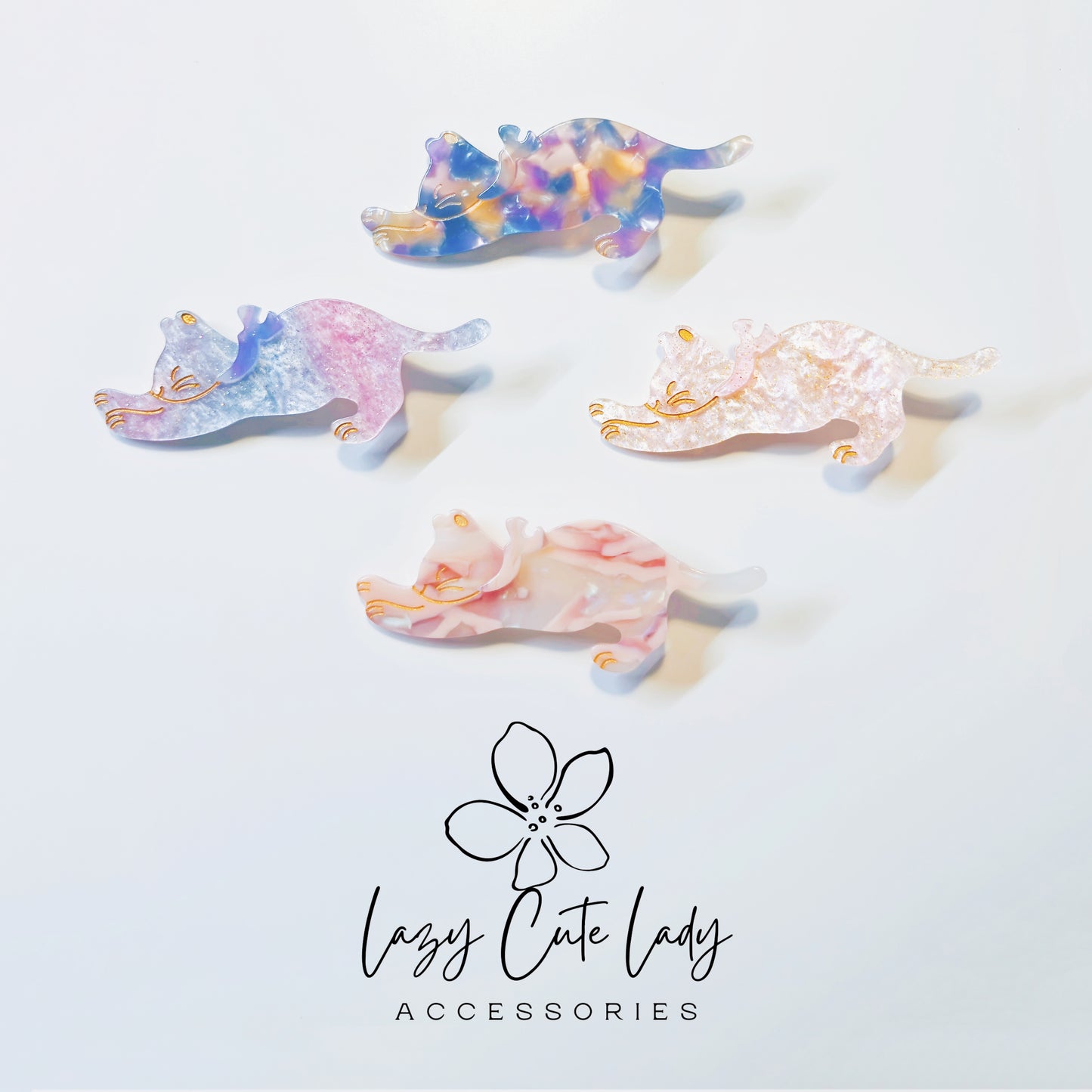 Adorable Cat Stretch Hair Clip - Cute Hair Accessory