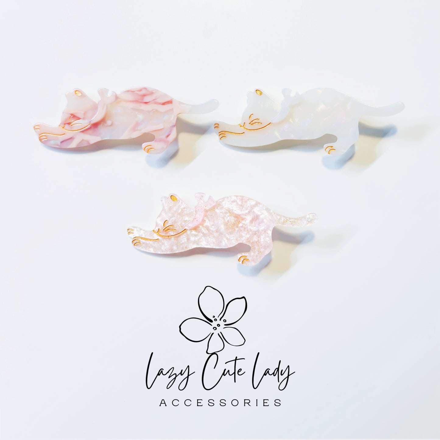 Adorable Cat Stretch Hair Clip - Cute Hair Accessory