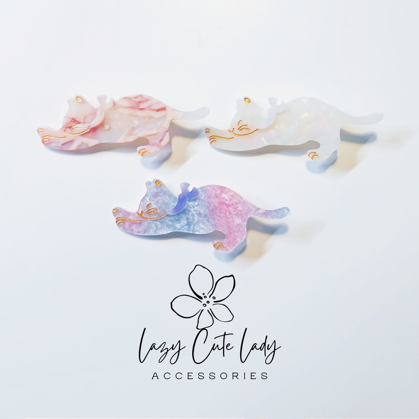 Adorable Cat Stretch Hair Clip - Cute Hair Accessory